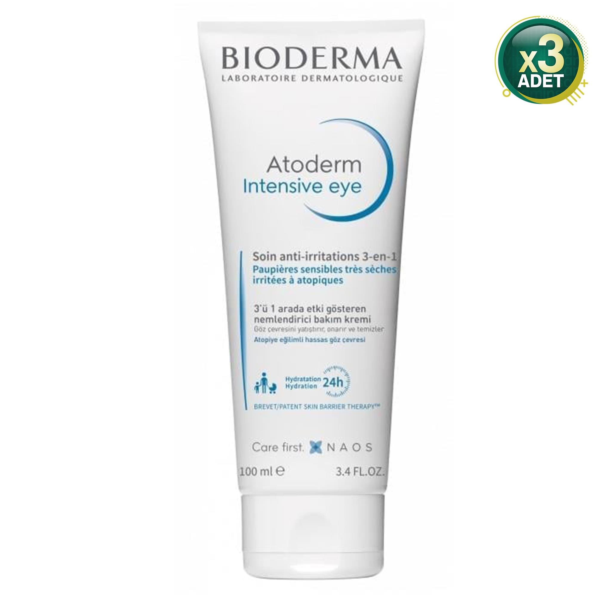 Bioderma Atoderm Intensive Eye Cream 100 ml 3 Adet