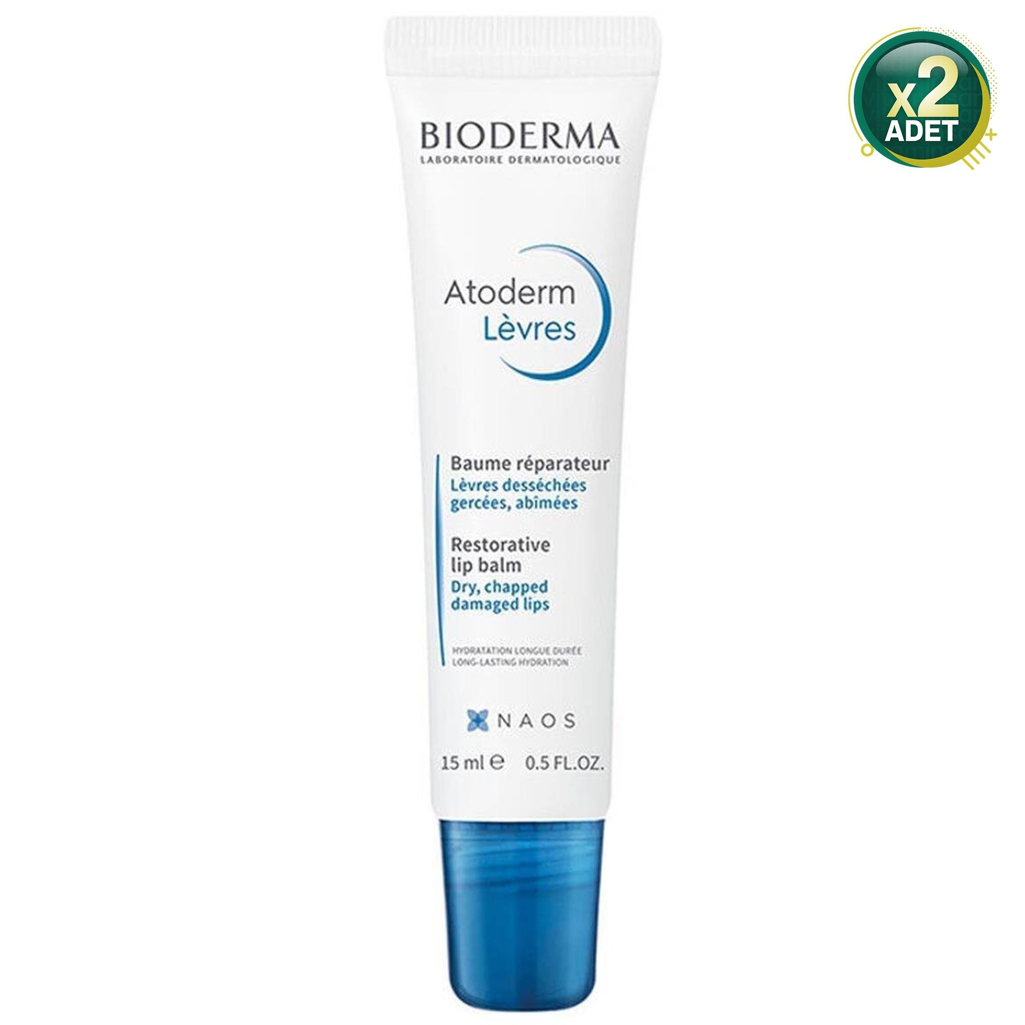 Bioderma Atoderm Lip Balm 15 ml 2 Adet