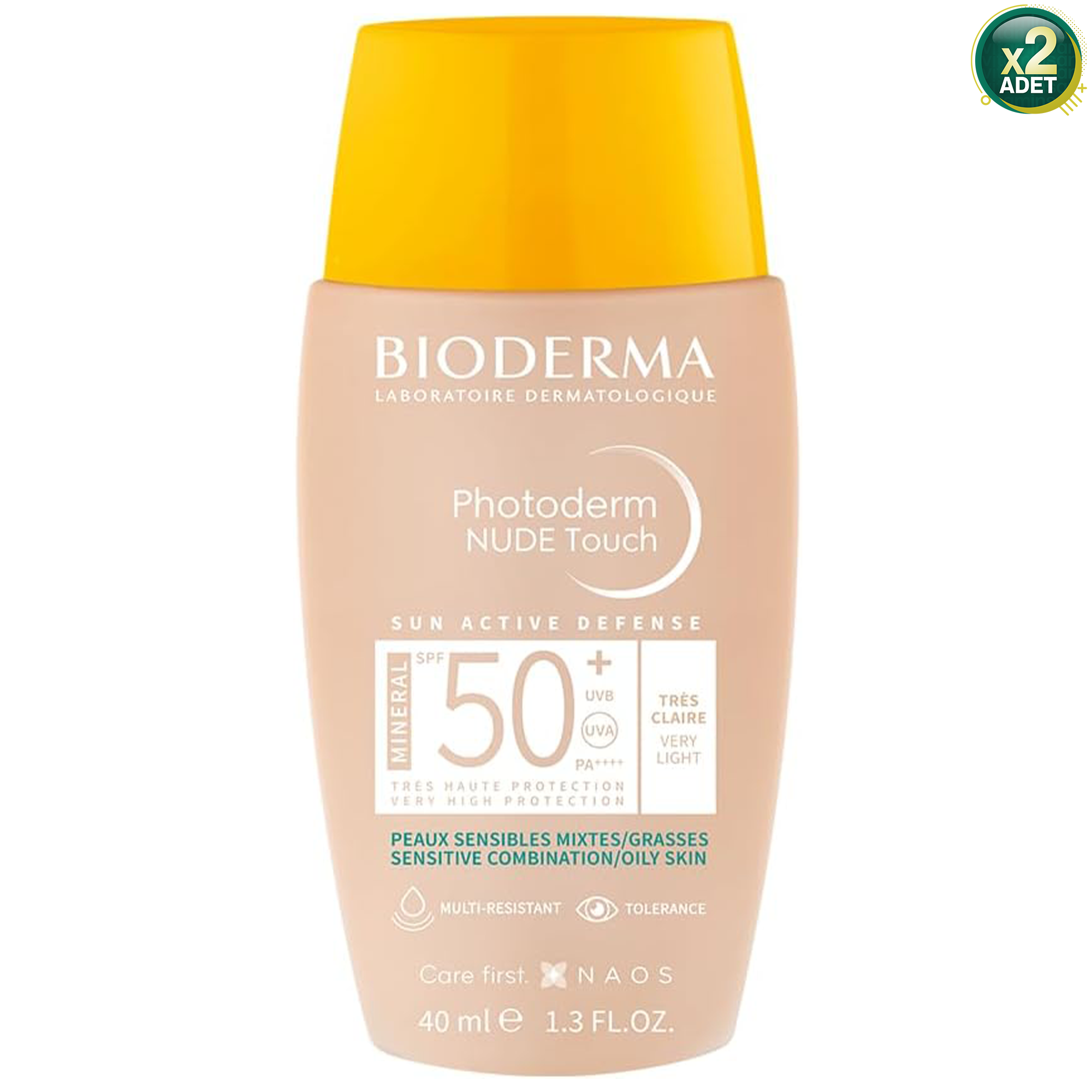Bioderma Photoderm Nude Touch Very Light SPF50+ 40 ml 2 Adet