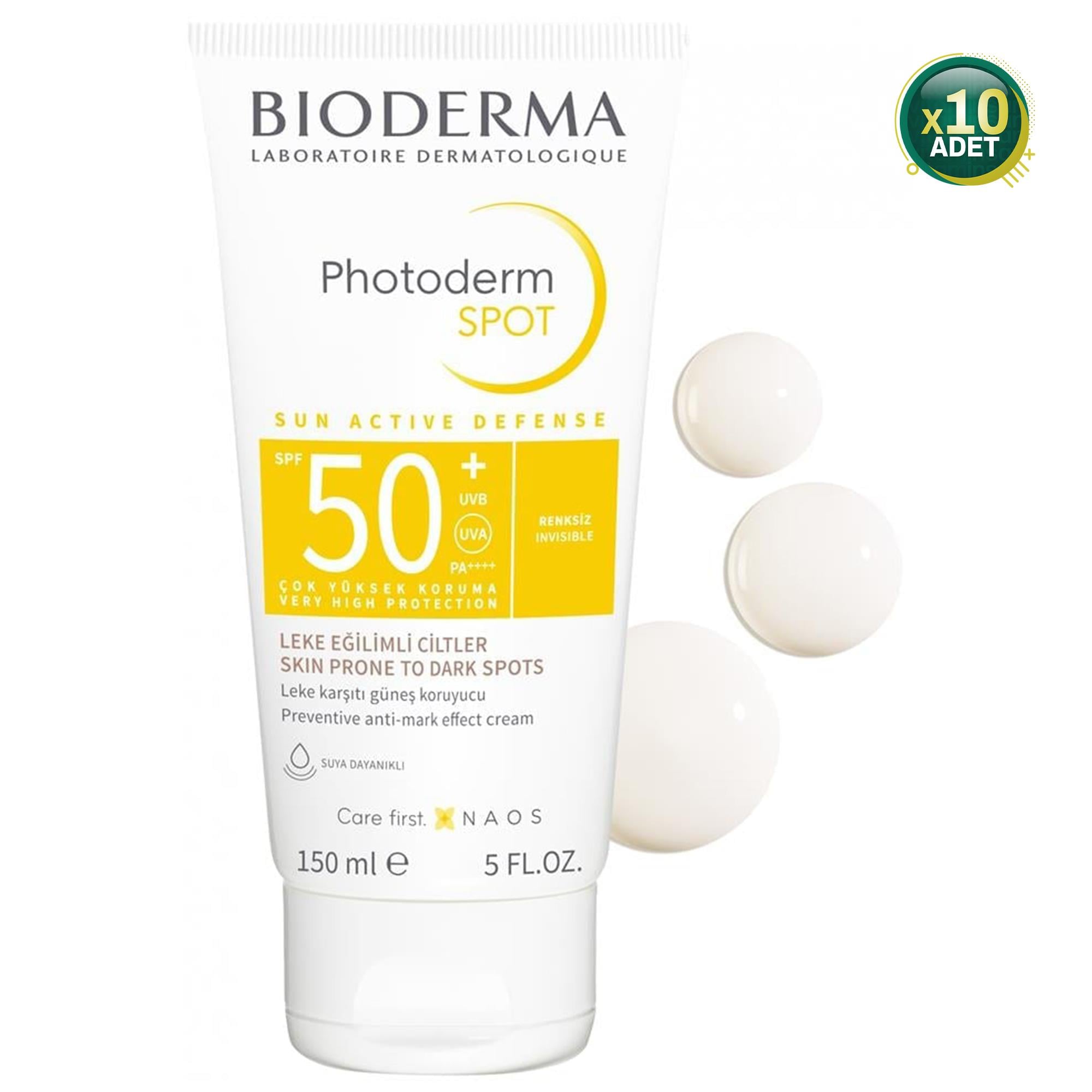 Bioderma Photoderm Spot Leke Karşıtı 50 Faktör Güneş Kremi 150 ml 10 Adet
