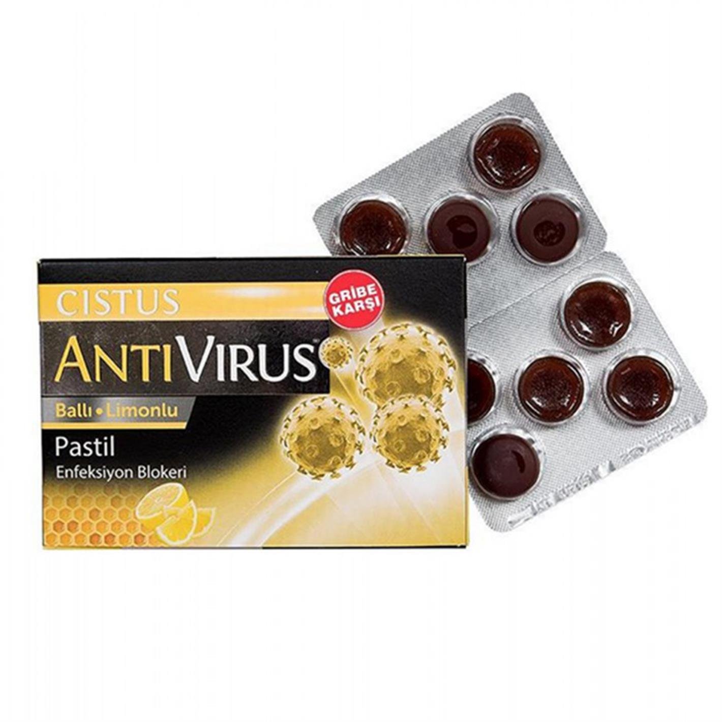 Cistus Antivirus Ballı Limonlu Pastil 10 Adet