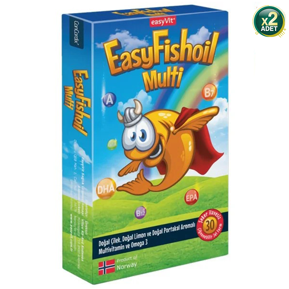 EasyVit EasyFishoil Multi Omega 3 30 Tablet 2'li