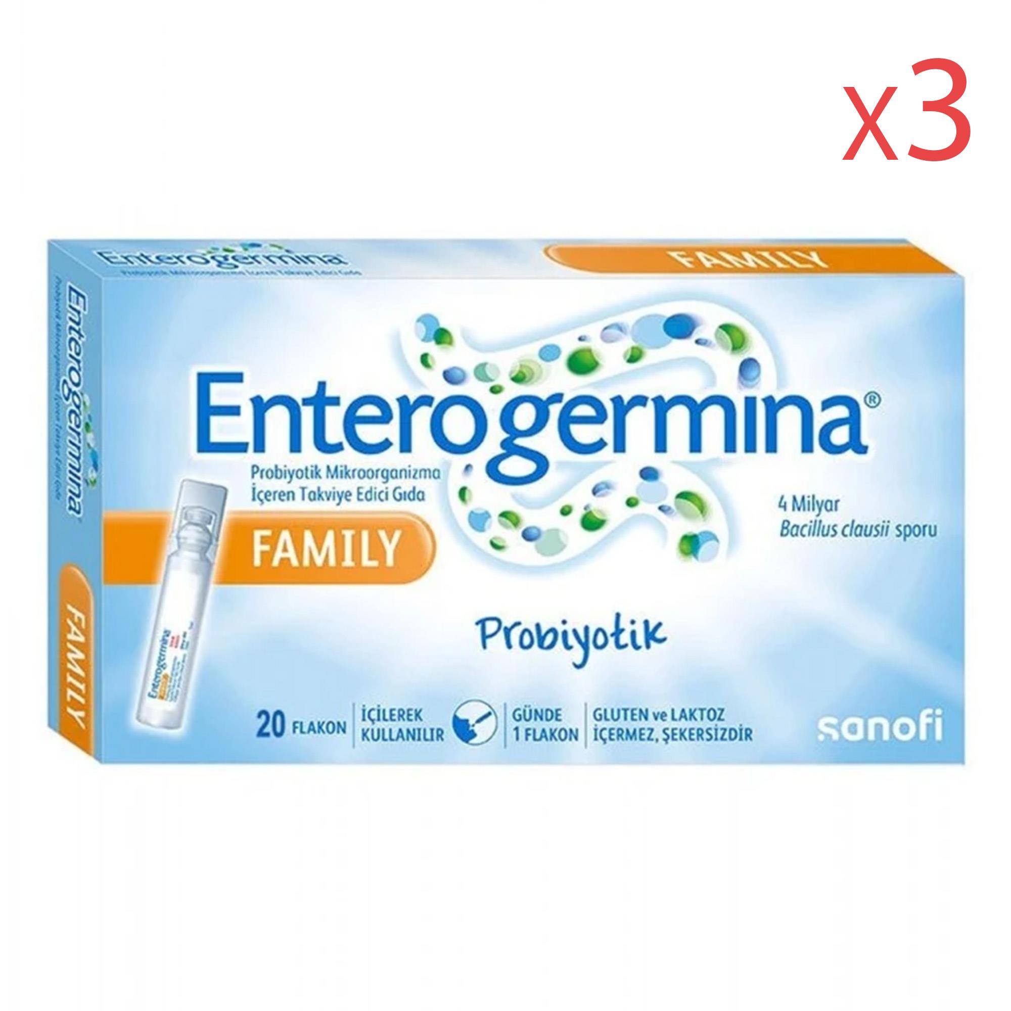 Enterogermina Family 5 ml x 20 Flakon 3 Adet