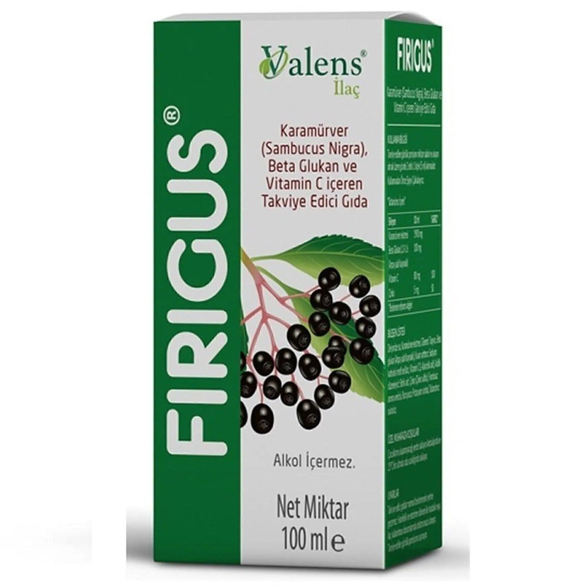Firigus Kara Mürver Şurup 100 ml