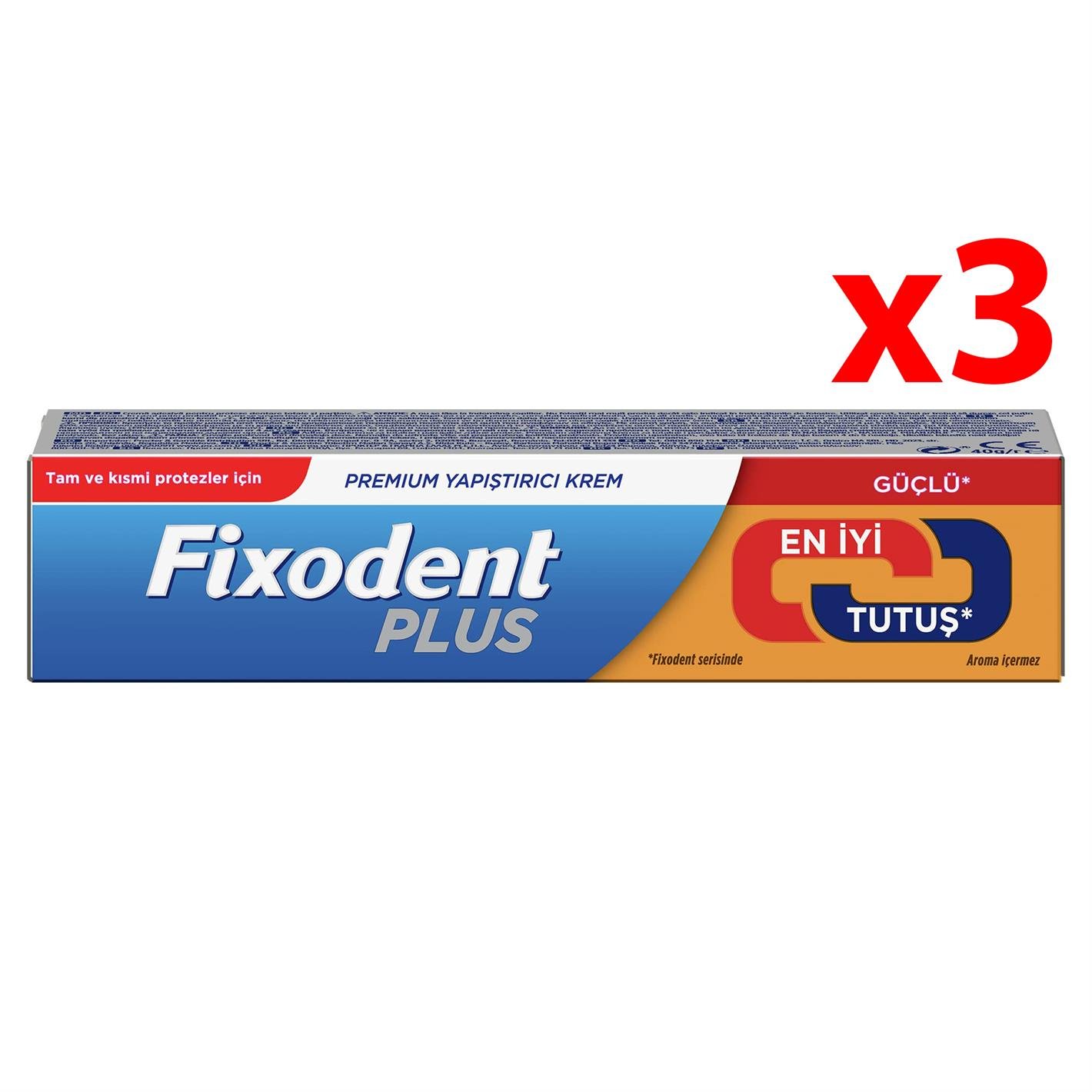 Fixodent Plus Best Hold Güçlü Tutuş 40 gr 3 Adet