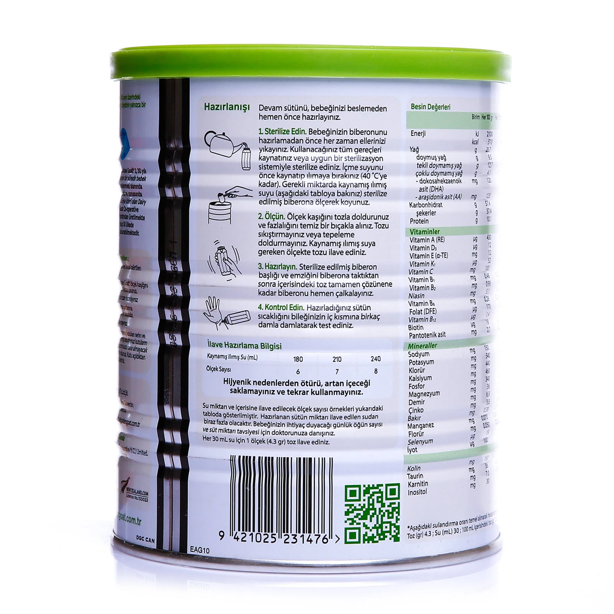 Golden Goat 2 Keçi Sütü Bazlı Ürün 400gr 3 Adet