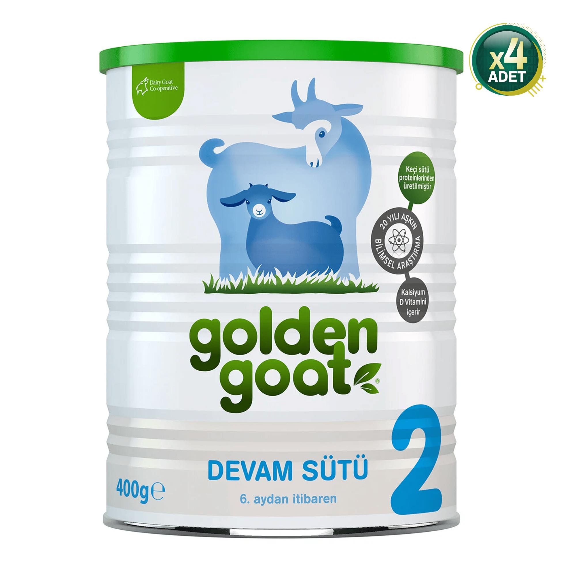 Golden Goat 2 Keçi Sütü Bazlı Ürün 400gr 4 Adet