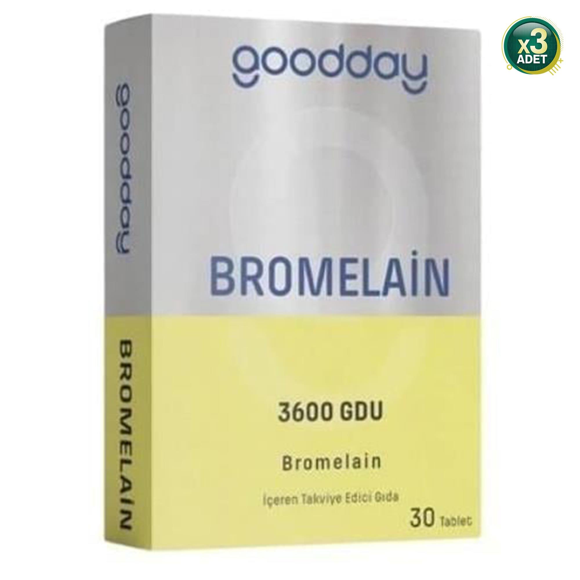 Goodday Bromelain 30 Tablet 3 Adet