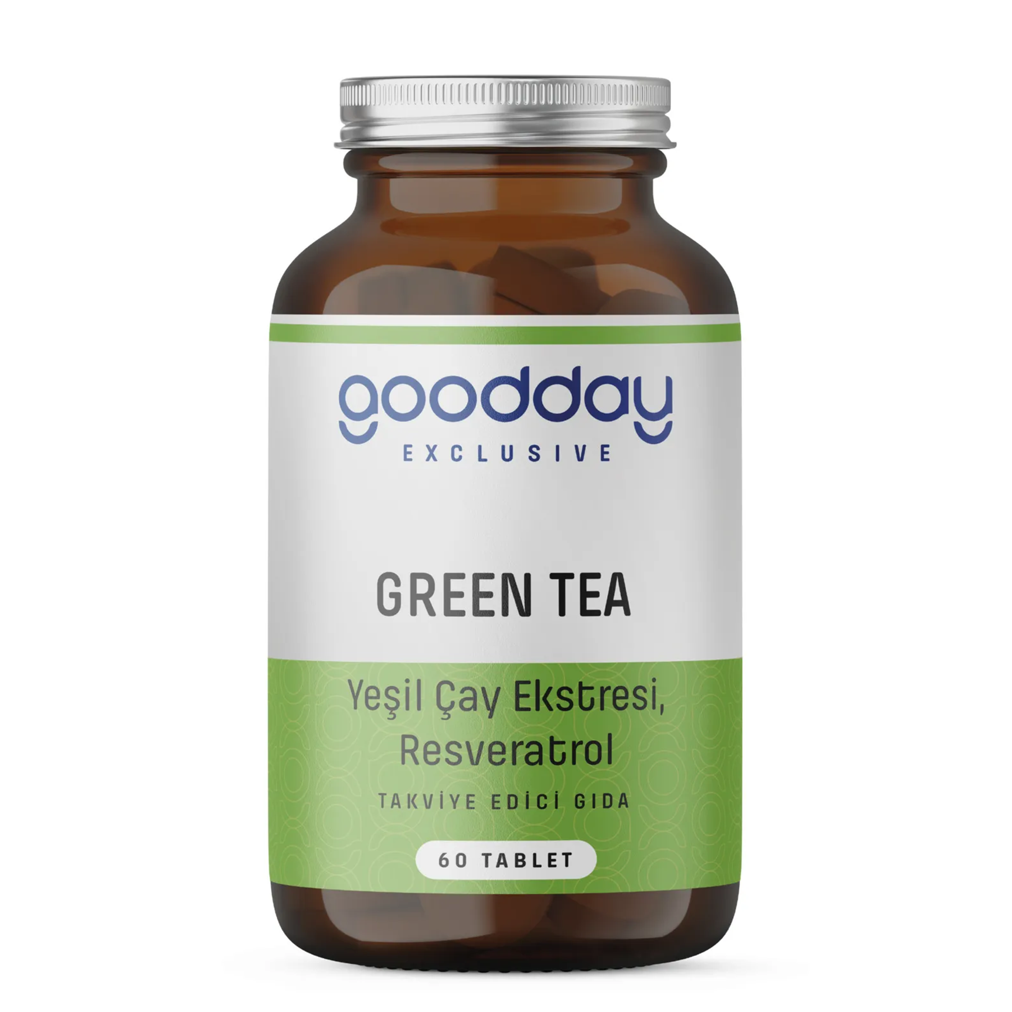 GOODDAY GREEN TEA + RESVERATROL 60 TABLET TAKVİYE EDİCİ GIDA