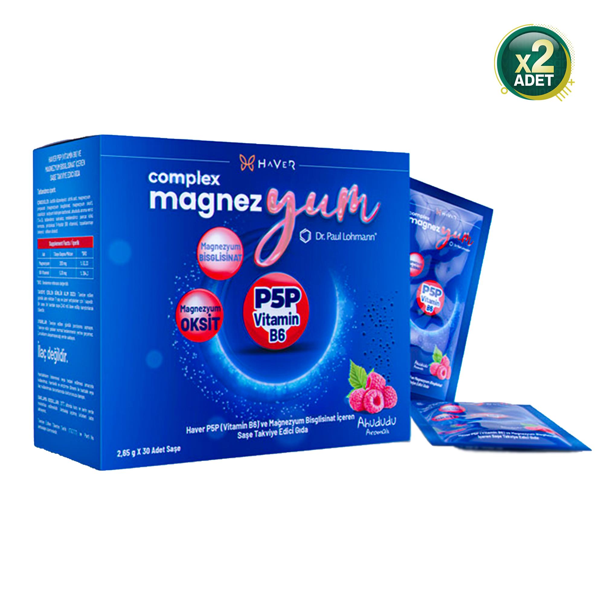 Haver Complex Magnezyum Night 30 Saşe 2 Adet 