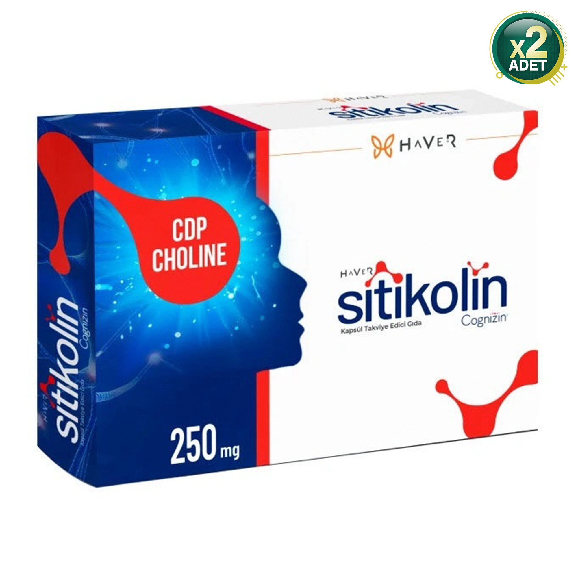 Haver Sitikolin Cognizin 250 mg 2 Adet