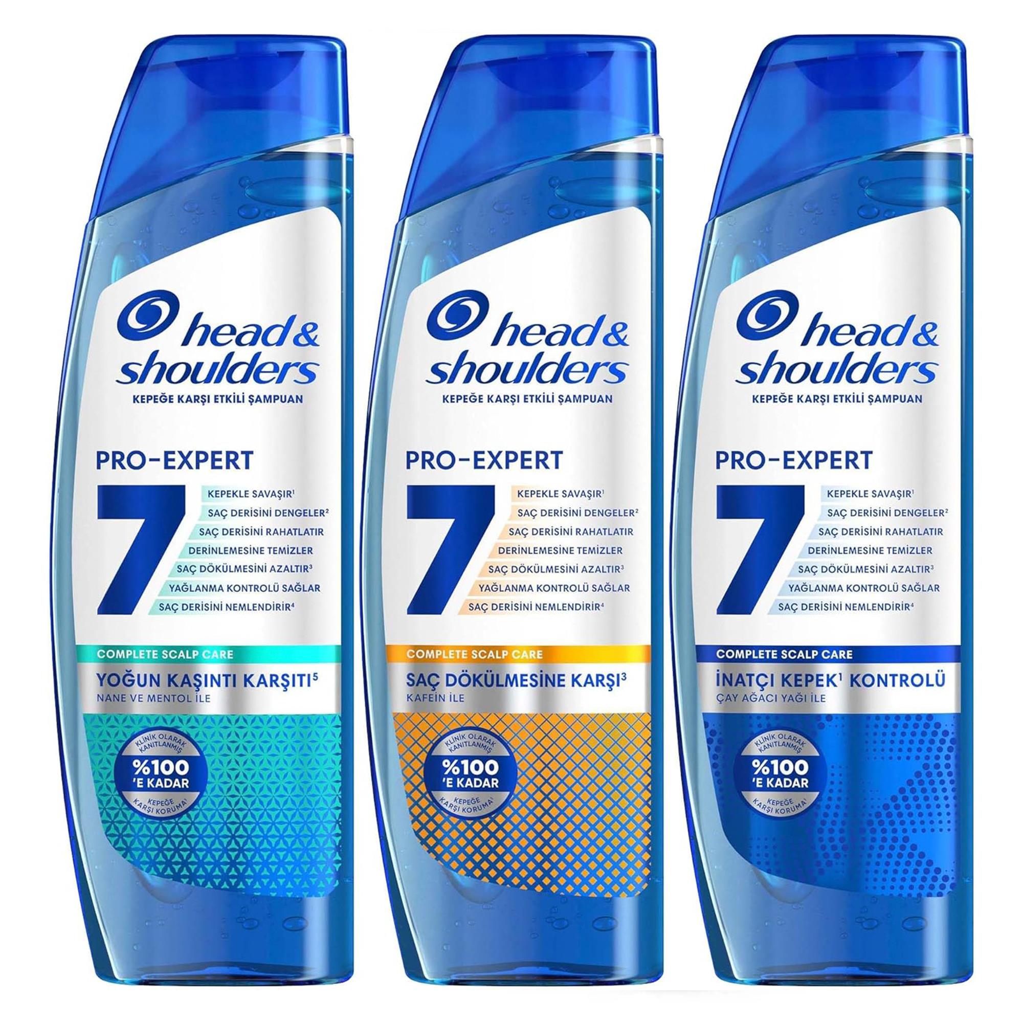 Head & Shoulders Kepek Karşıtı Pro-Expert 7 Şampuan Seti 300 ML x 3 Adet
