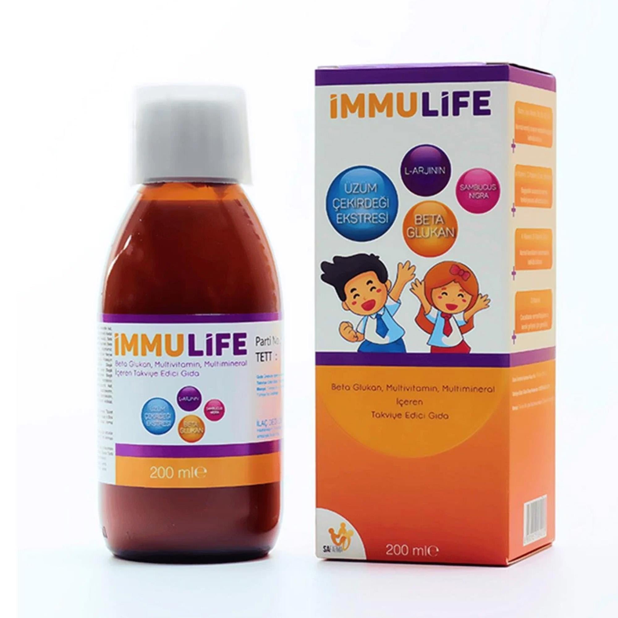 Immulife Beta Glukan Multıvitamin Multimineral İçeren Takviye Edici Gıda 200 ml