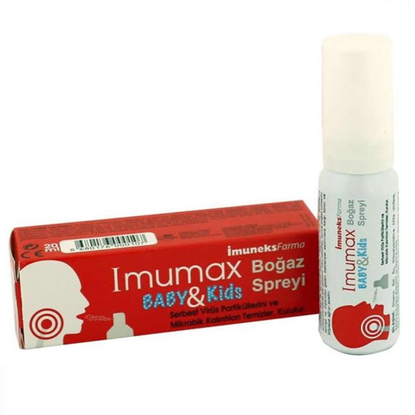İmumax Sprey 3+ Yaş Bebek ve Çocuk Spreyi 20 ml