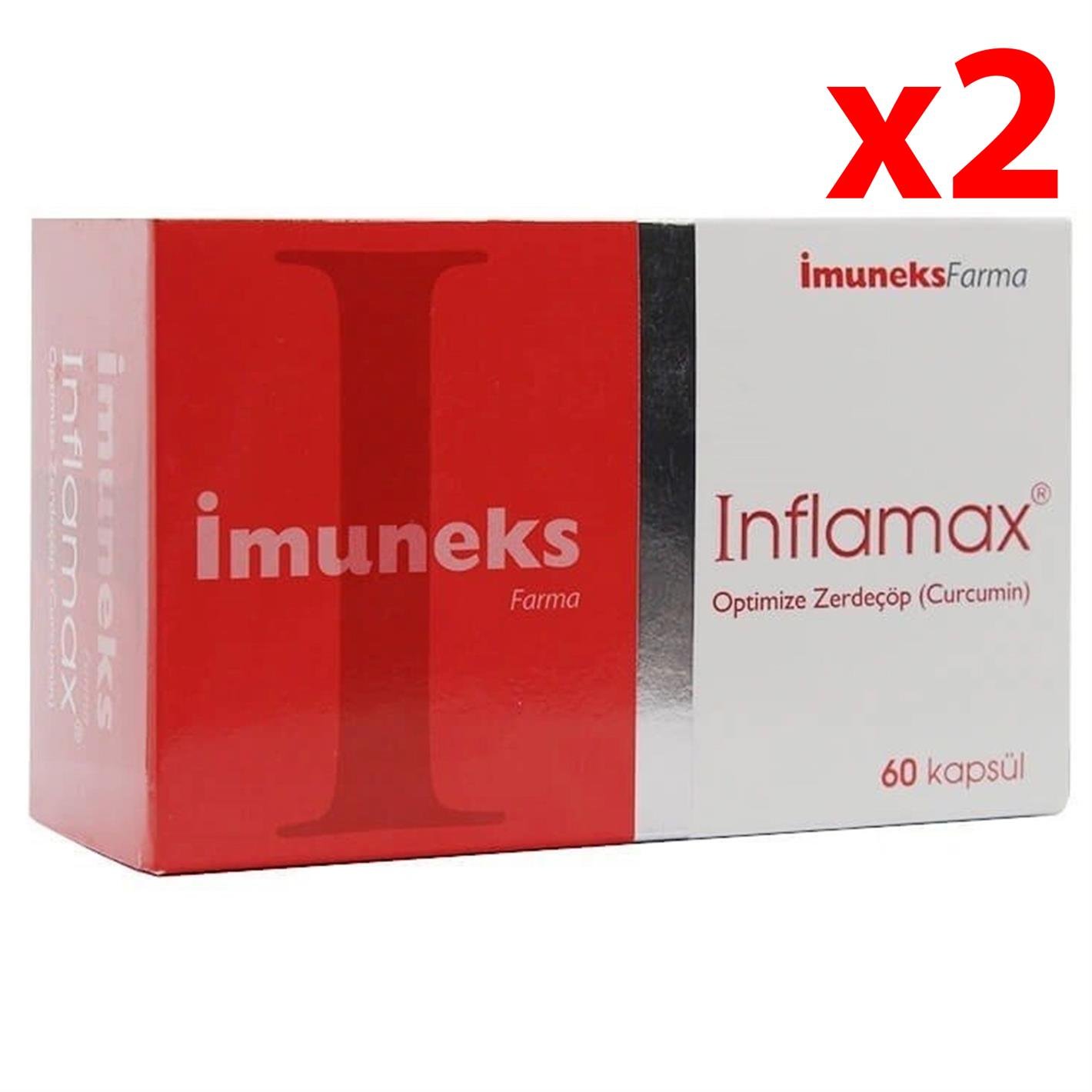 Imuneks Inflamax Optimize Zerdeçöp Takviye Edici Gıda 60 Kapsül 2 Adet