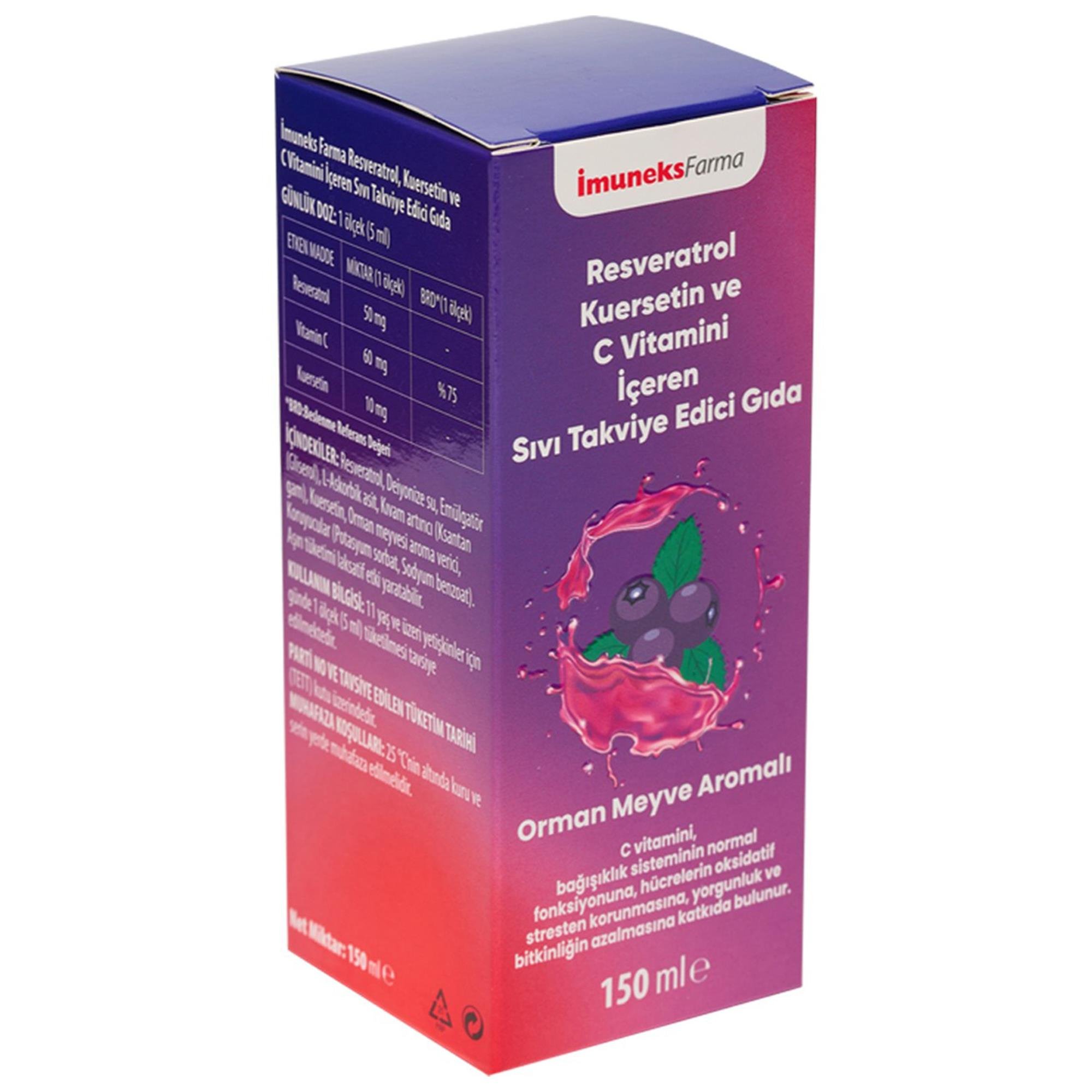 Imuneks Resveratrol Şurup 150 ml