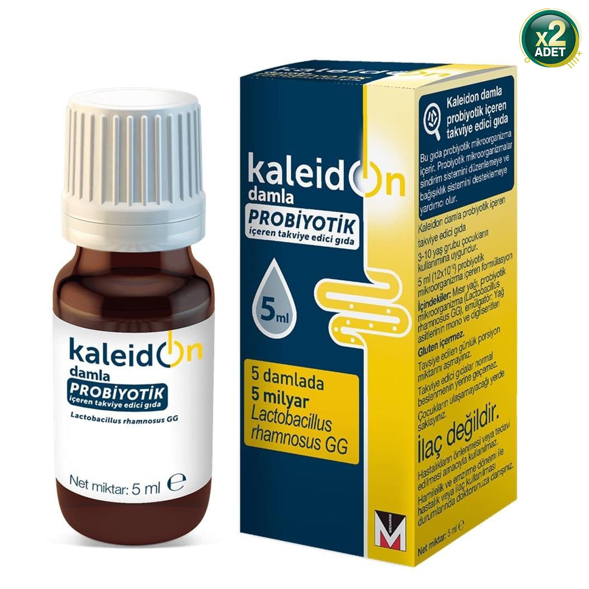 Kaleidon Probiyotik Damla 5 ml 2'li