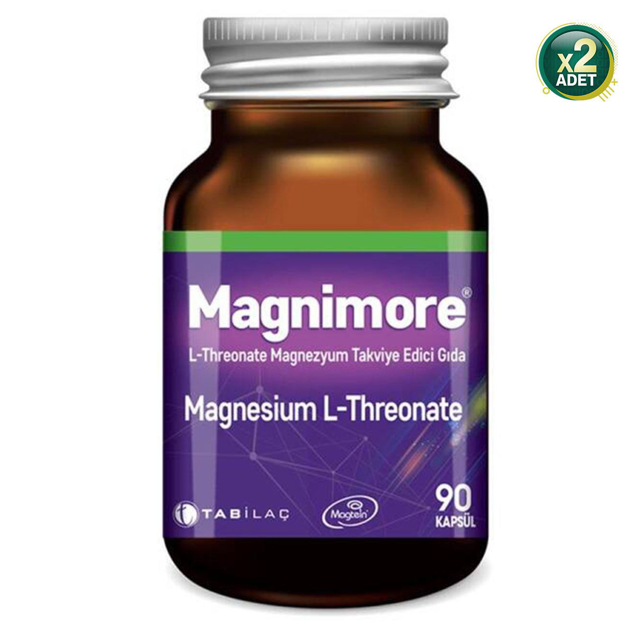 Magnimore Magnesium L-Threonate 60 Kapsül 2'li