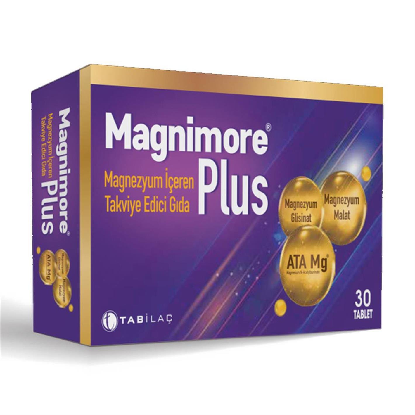 Magnimore Plus Magnezyum İçeren Takviye Edici Gıda 30 Tablet