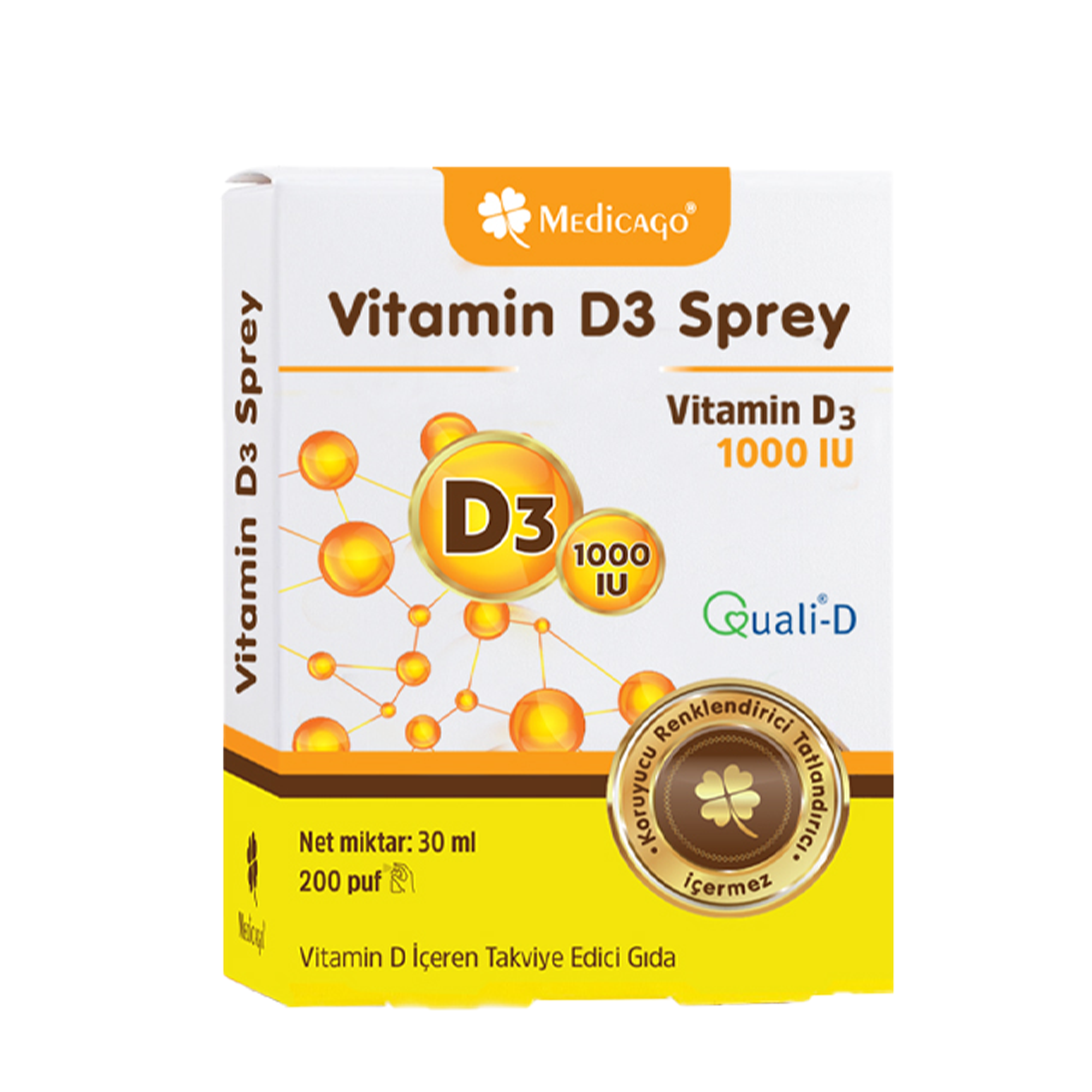 Medicago Vitamin D3 1000 IU Sprey 30 ml