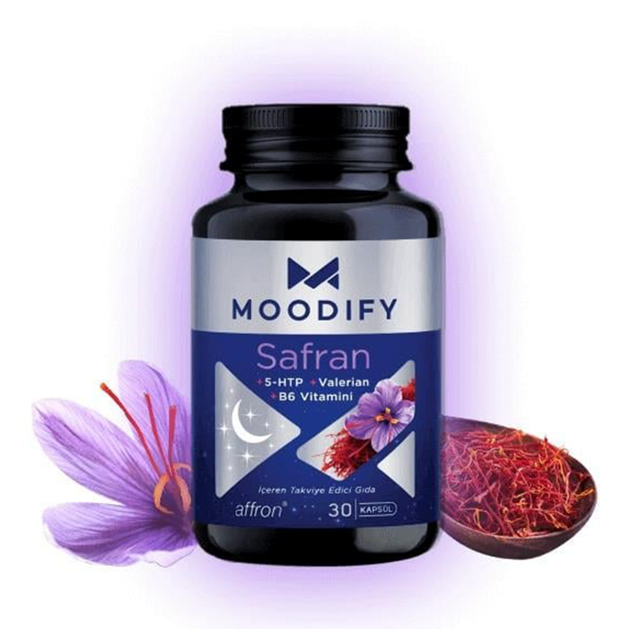 Moodify Safran - 5 Htp - Valerin Vitamin B6 30 Kapsül