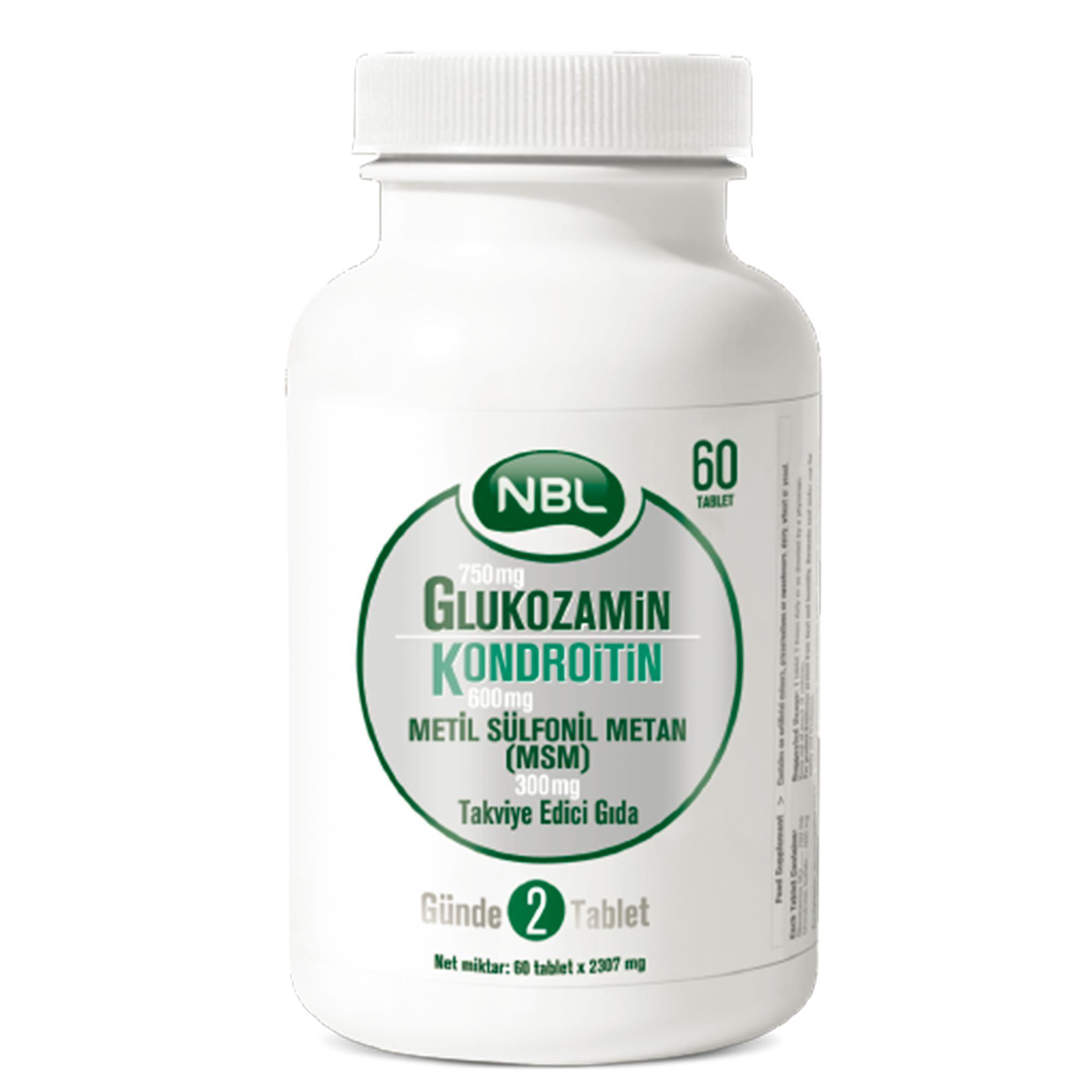 NBL Glukozamin Kondroitin MSM 60 Tablet