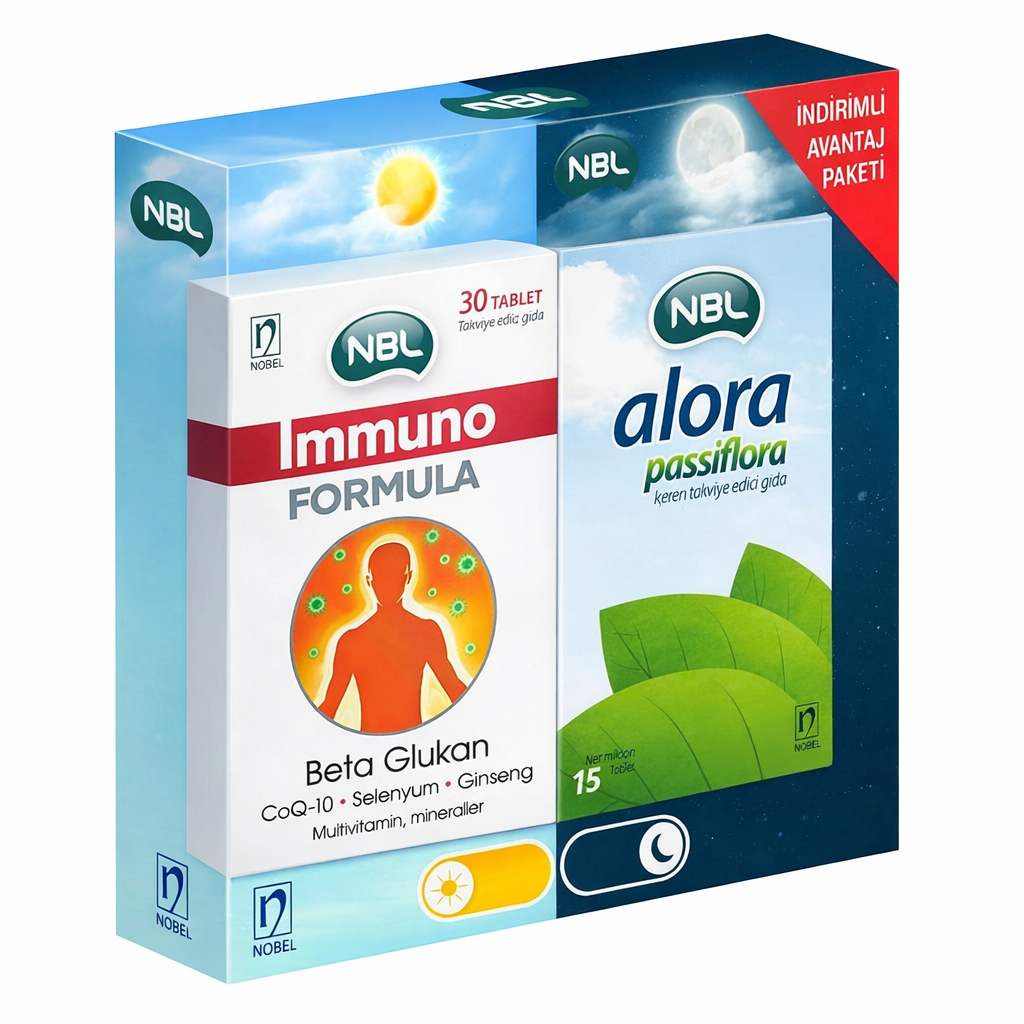 NBL Immuno Formula 30 Tablet + NBL Alora Passiflora 30 Tablet