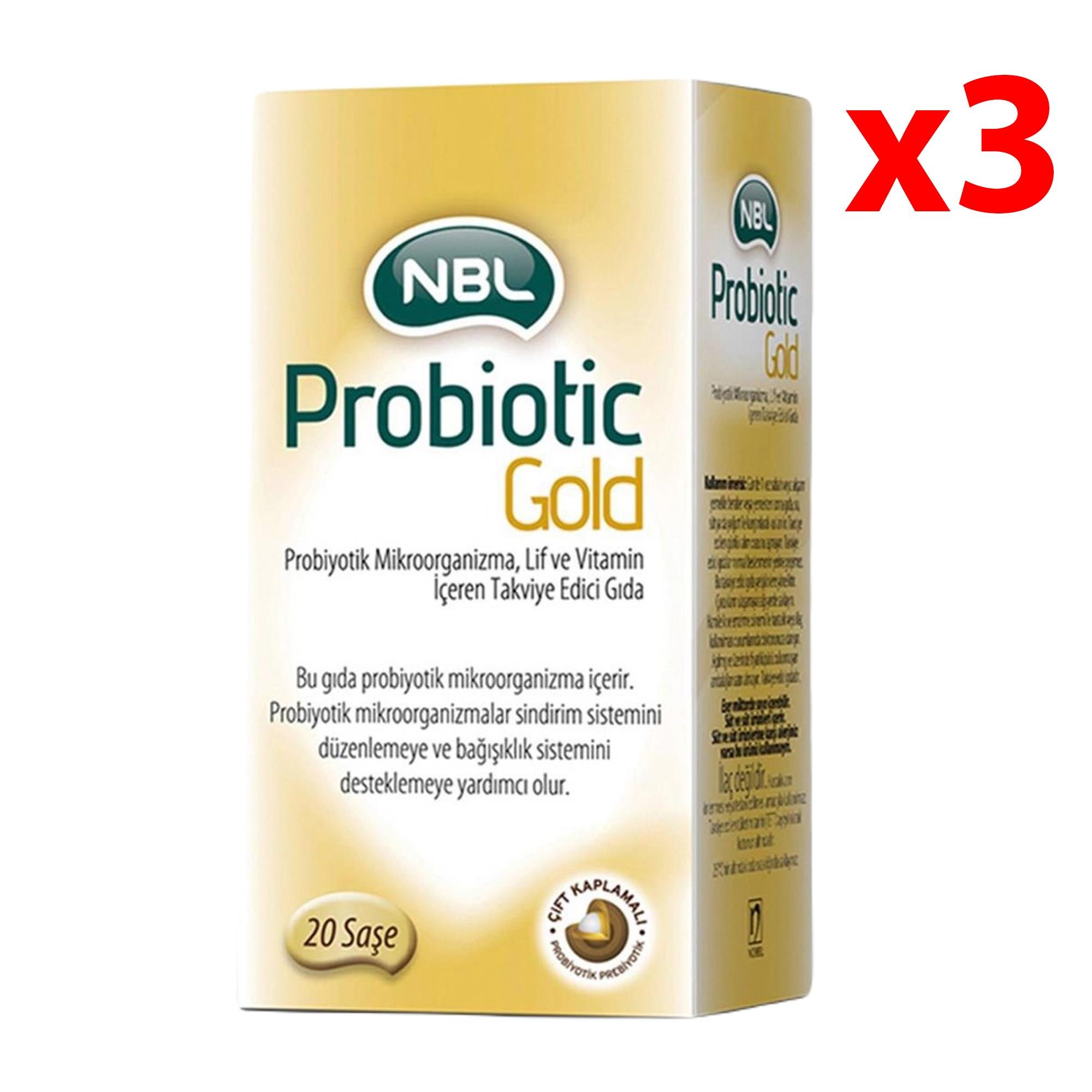 NBL Probiotic Gold 20 Stick Saşe 3 Adet