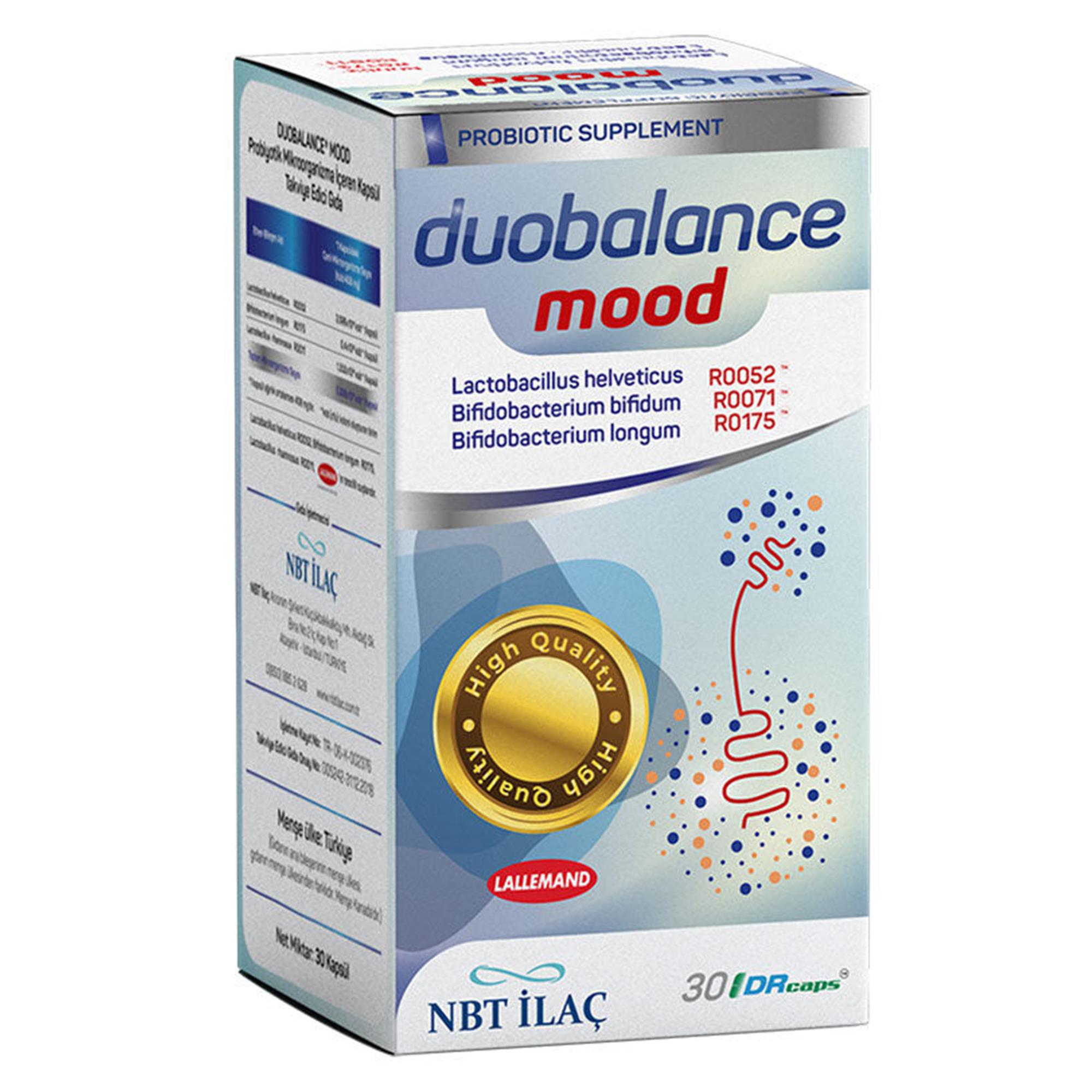 NBT İlaç Duobalance Mood Takviye Edici Gıda 30 Kapsül