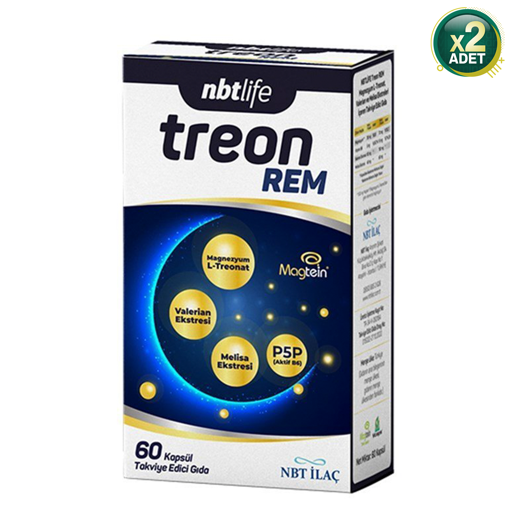 Nbt Life Treon Rem 60 Kapsül 2 Adet