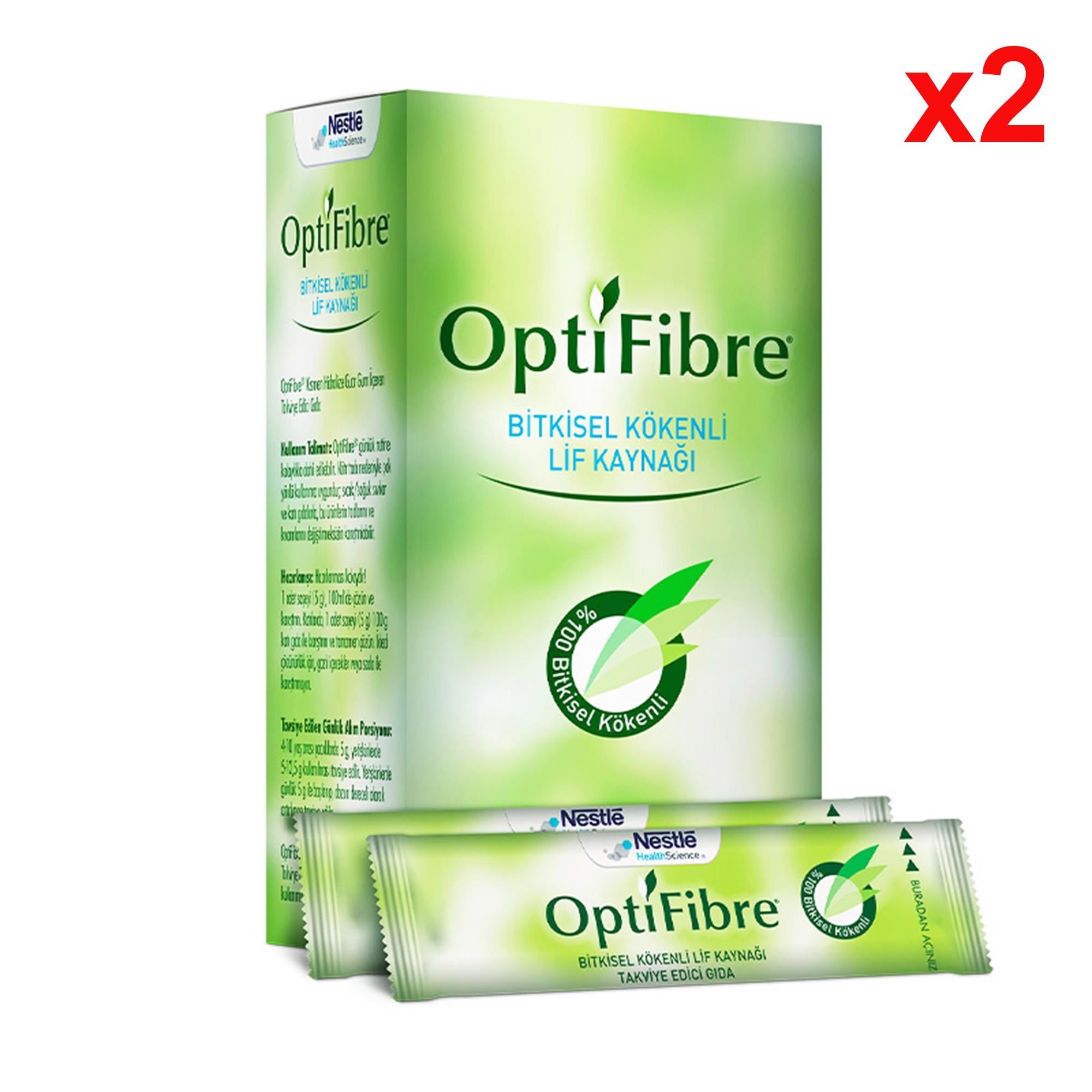 Nestle OptiFibre Bitkisel Lif Kaynağı 5 Gr x 10 Saşe 2 Adet