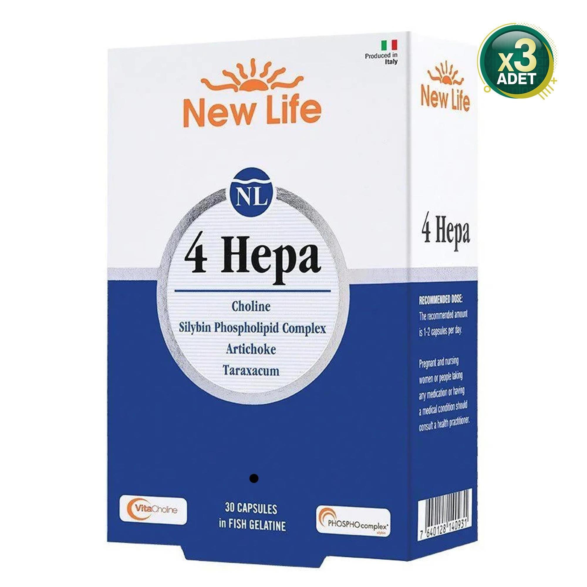New Life 4 Hepa 30 Kapsül 3 Adet