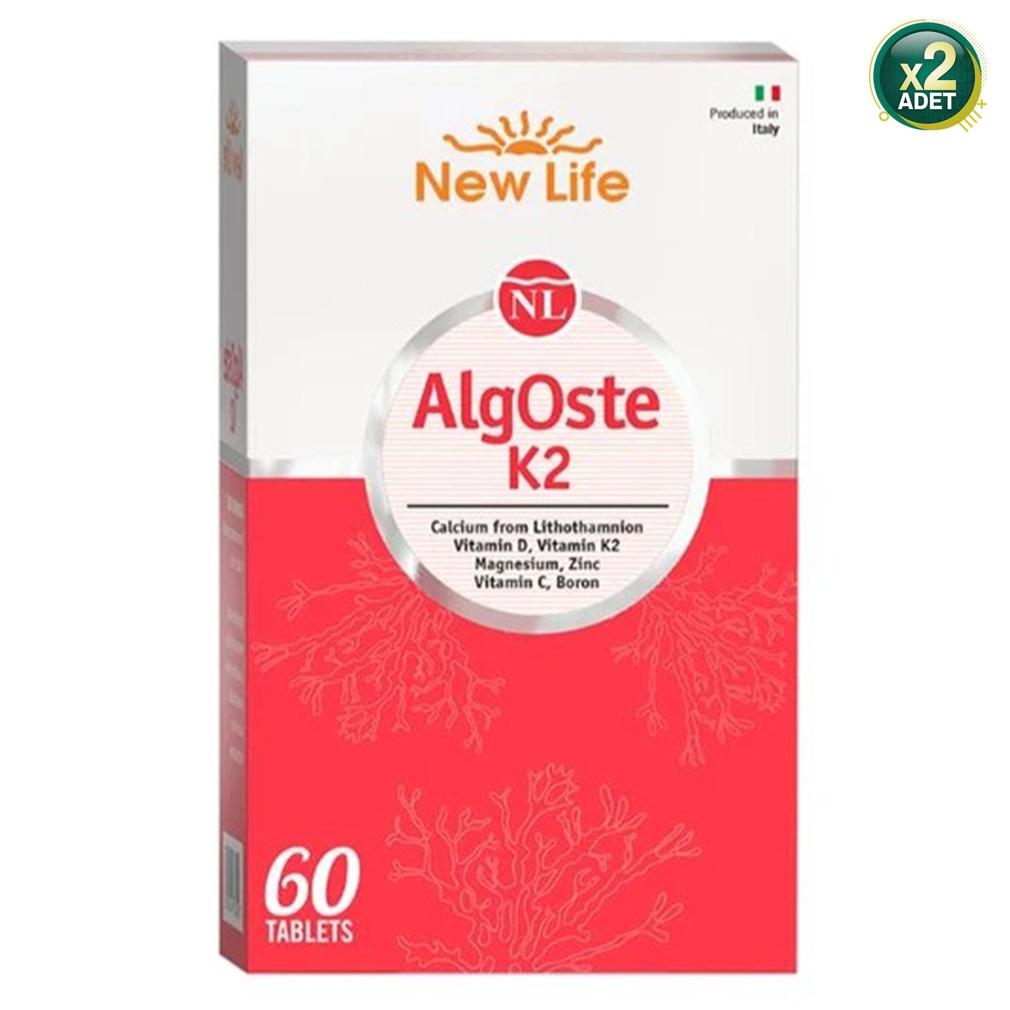 New Life Algoste K2 60 Tablet 2 Adet