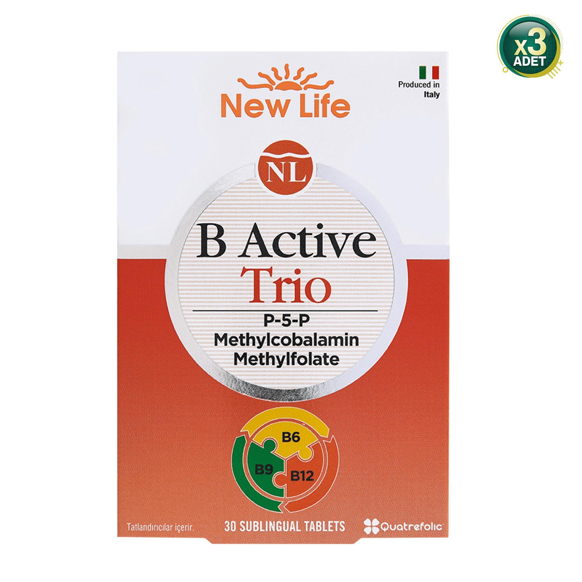 New Life B Active Trio 30 Tablet 3 Adet