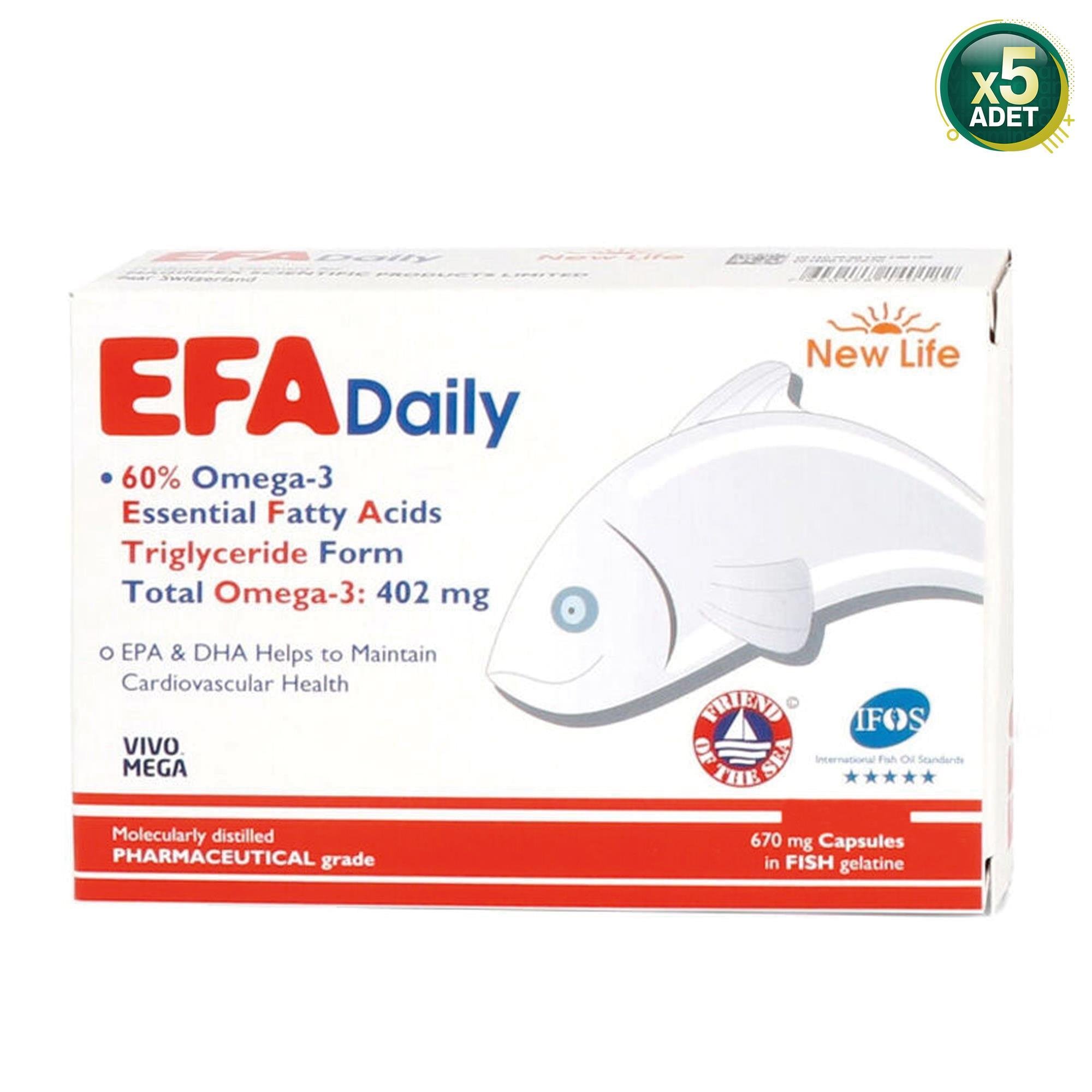 New Life EFA Daily 60 Kapsül 5'li (MF-73191-5) 