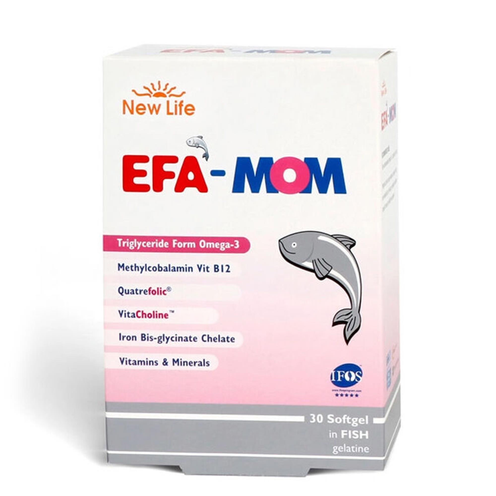 New Life Efa Mom Omega 3 Balık Yağı 30 Kapsül