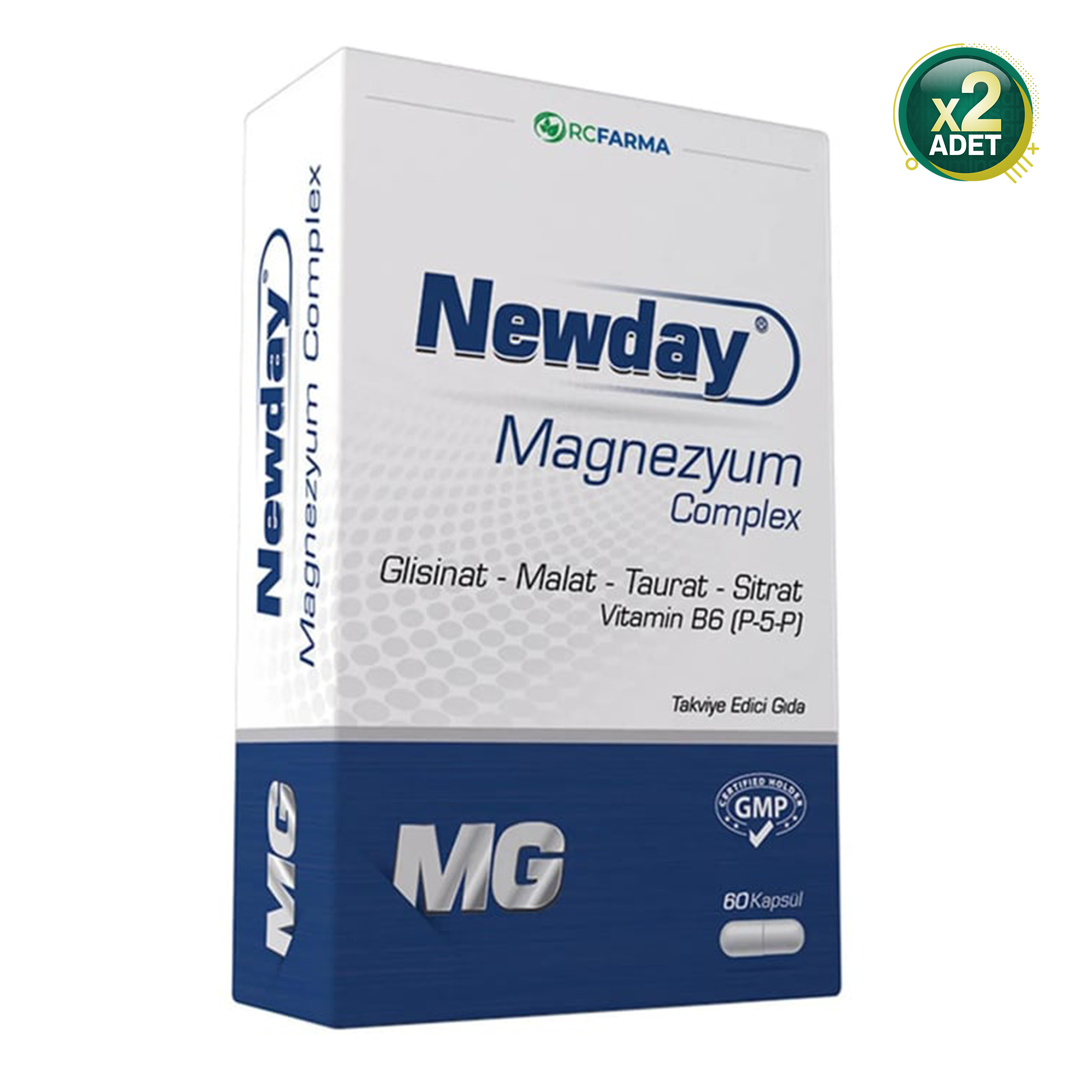 Newday Magnezyum Complex 60 Kapsül 2 Adet