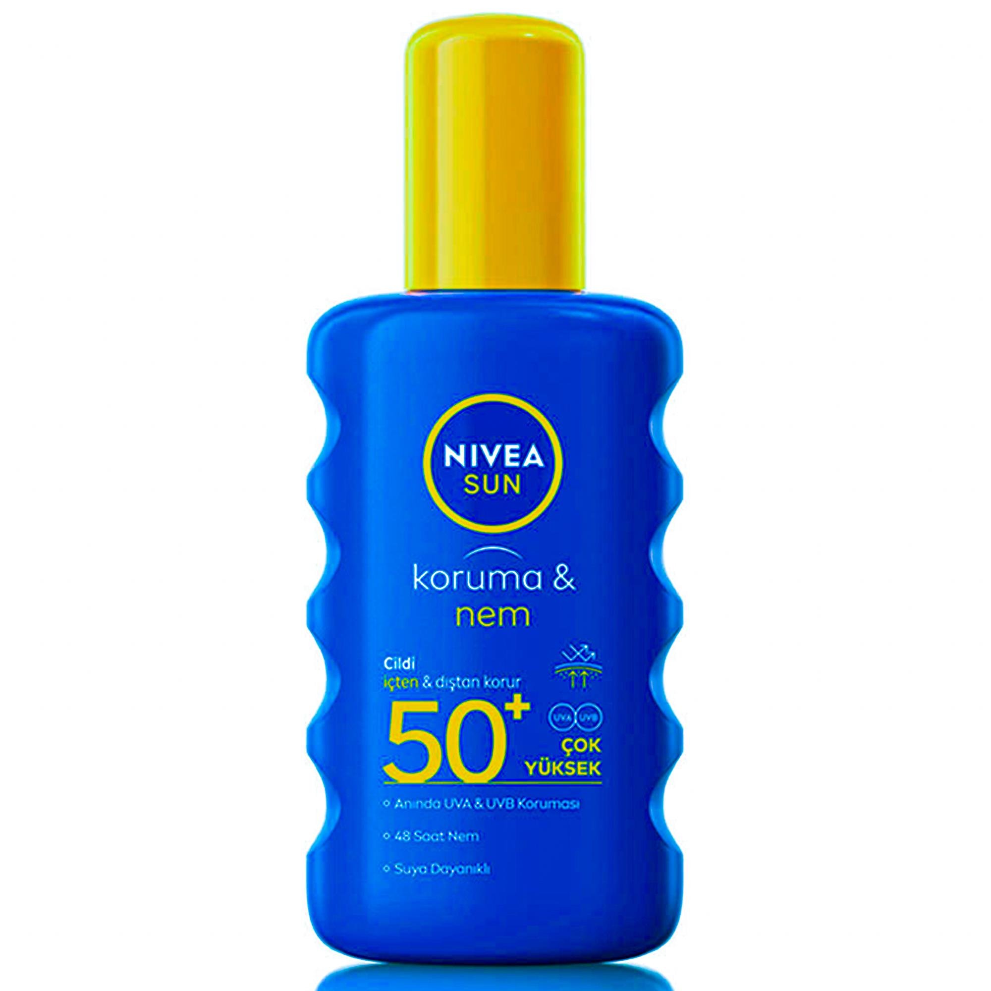 Nivea Koruma & Nem 200 ml 50 Faktör Sprey Güneş Kremi