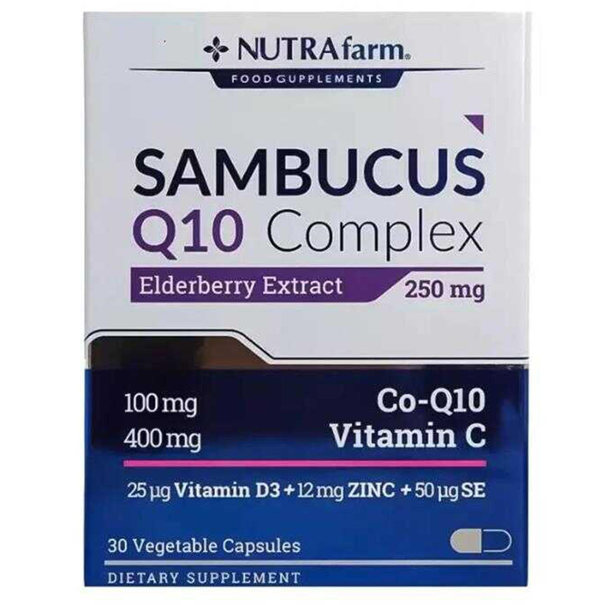 Nutrafarm Sambucus Q10 Complex 30 Kapsül