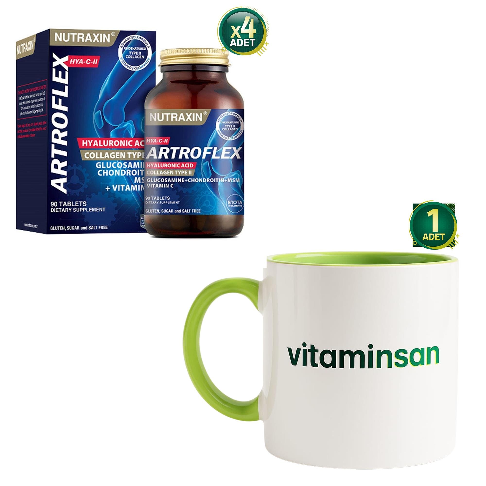 Nutraxin Artroflex HYA-C-II 90 Tablet Kupa Bardak Hediyeli