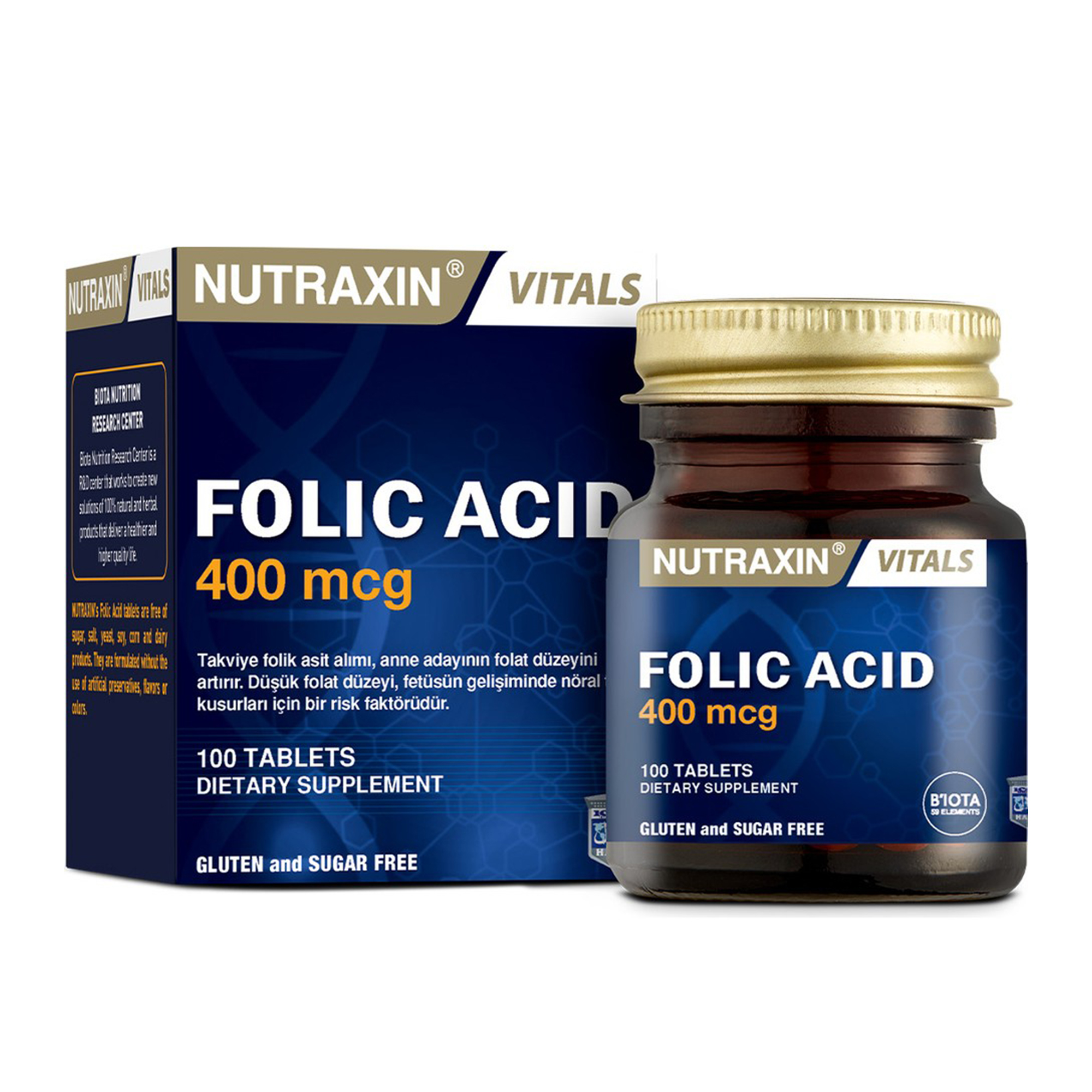 Nutraxin Folic Acid 100 Tablet