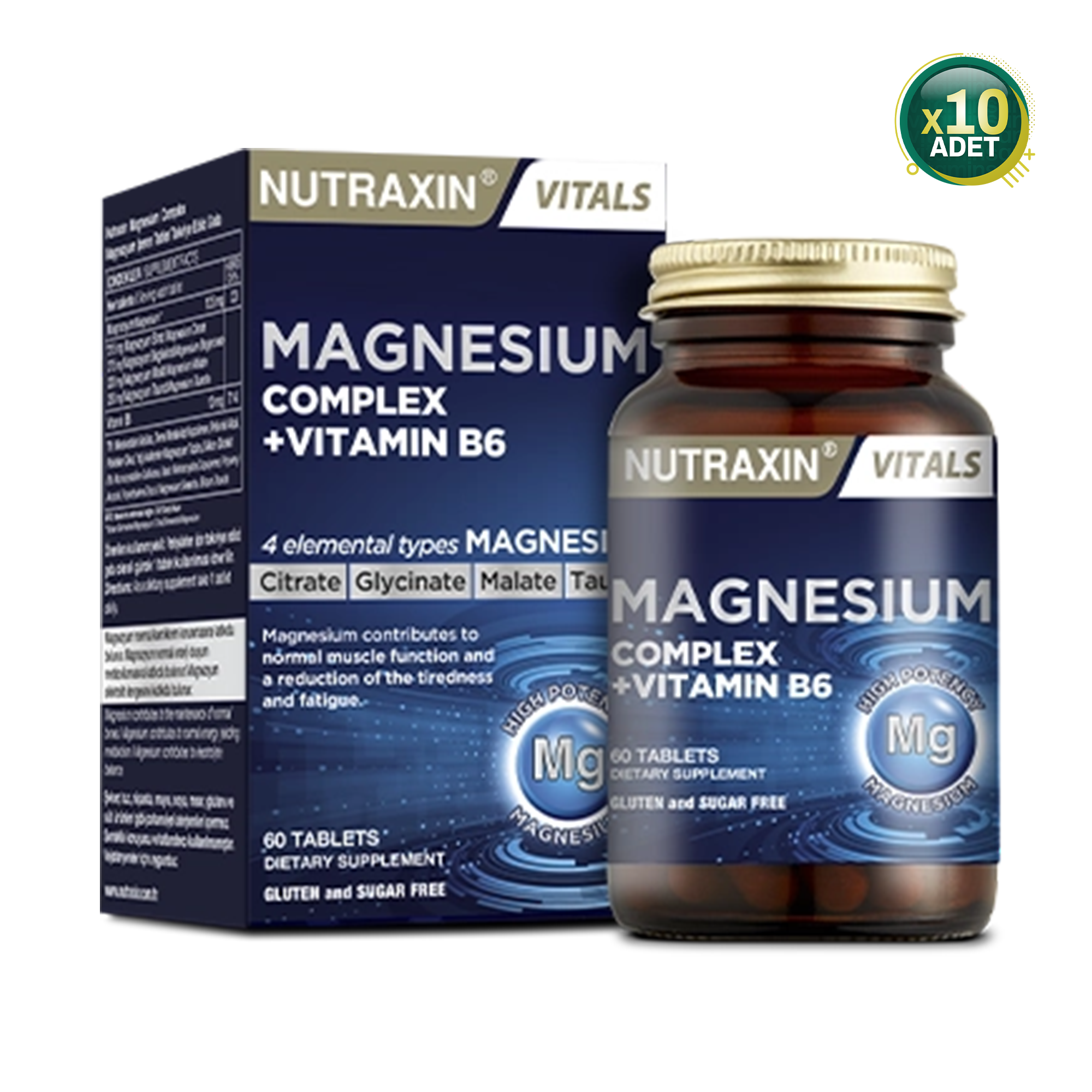 Nutraxin Magnesium Complex 60 Tablet 