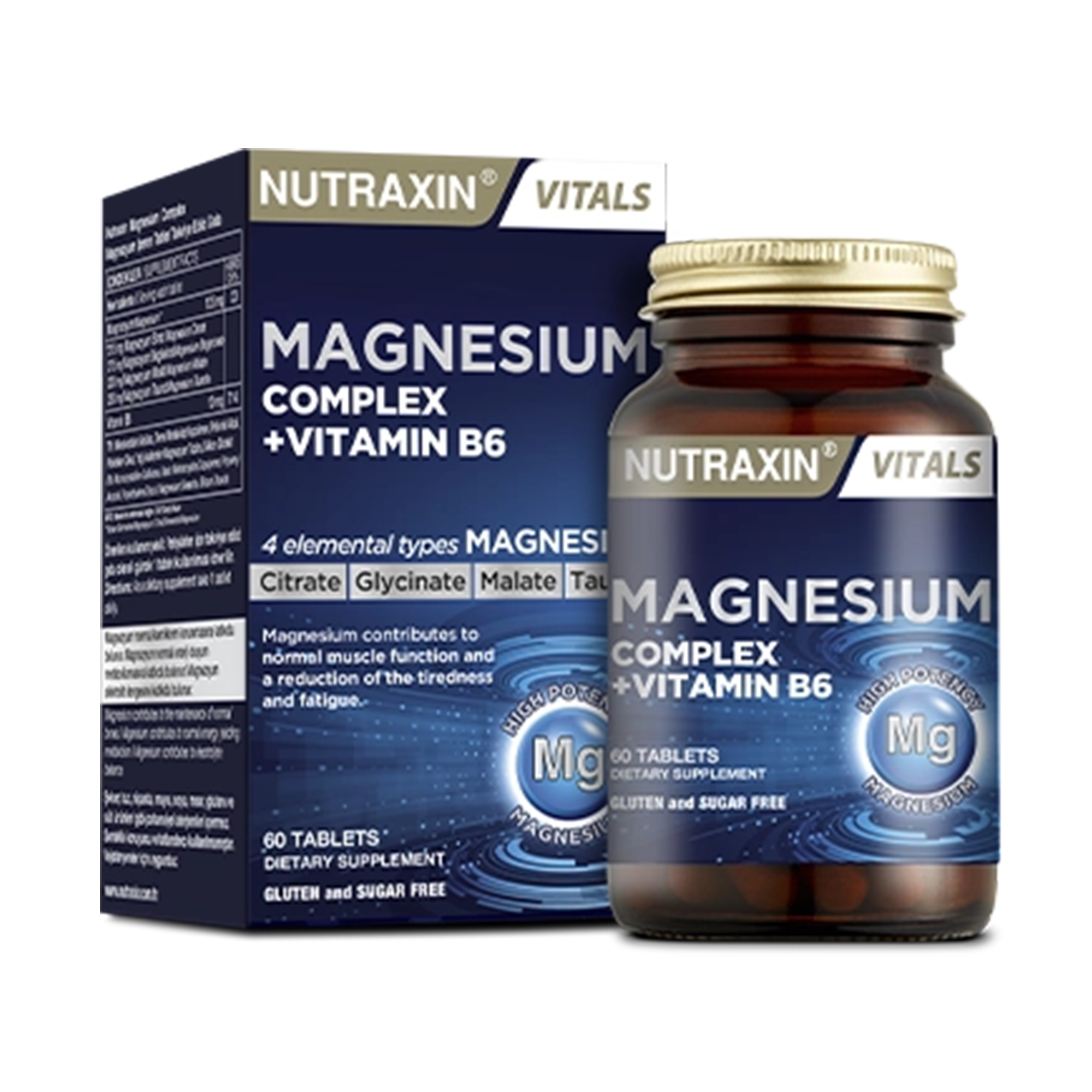 Nutraxin Magnesium Complex + Vitamin B6 60 Tablet