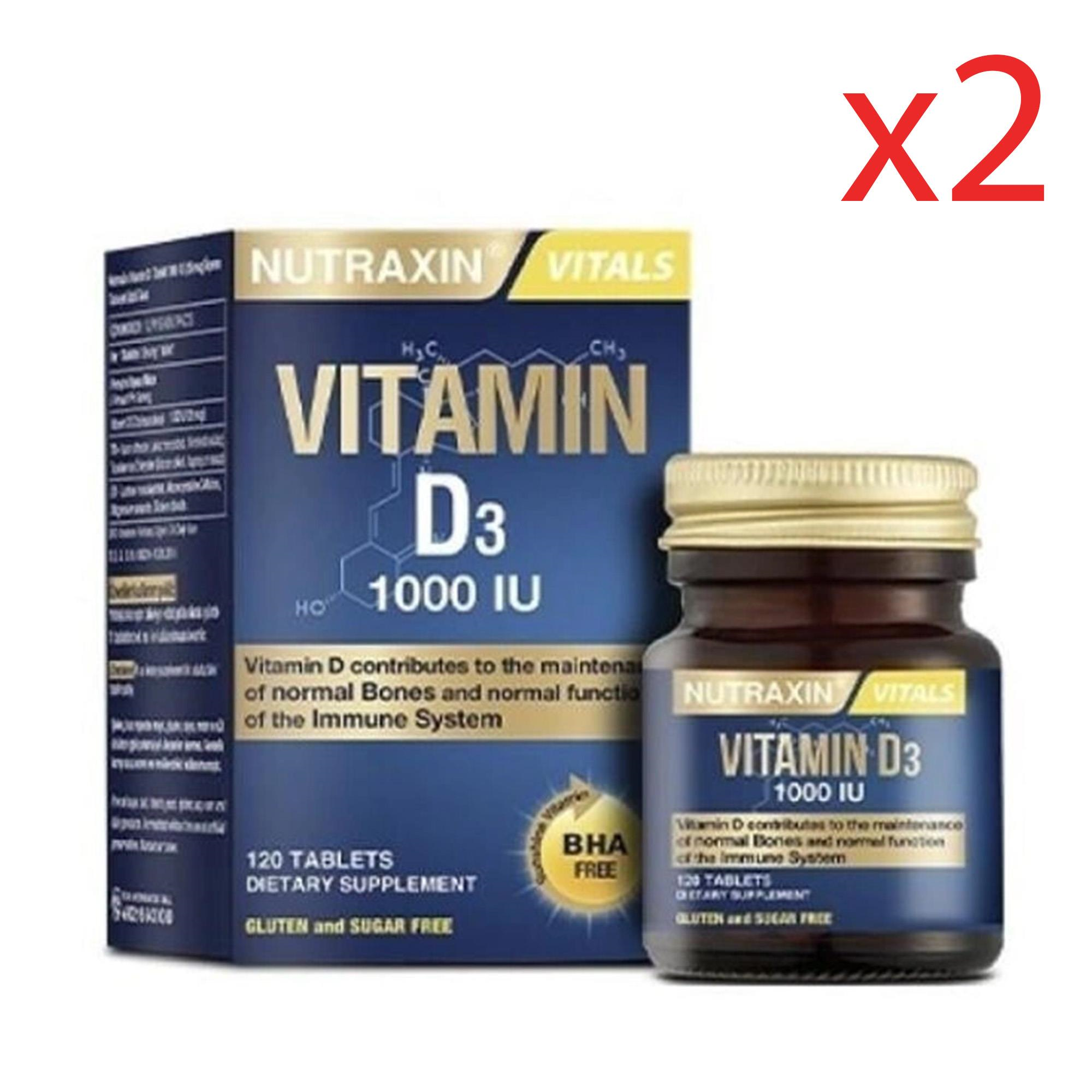Nutraxin Vitamin D3 120 Tablet 2 Adet