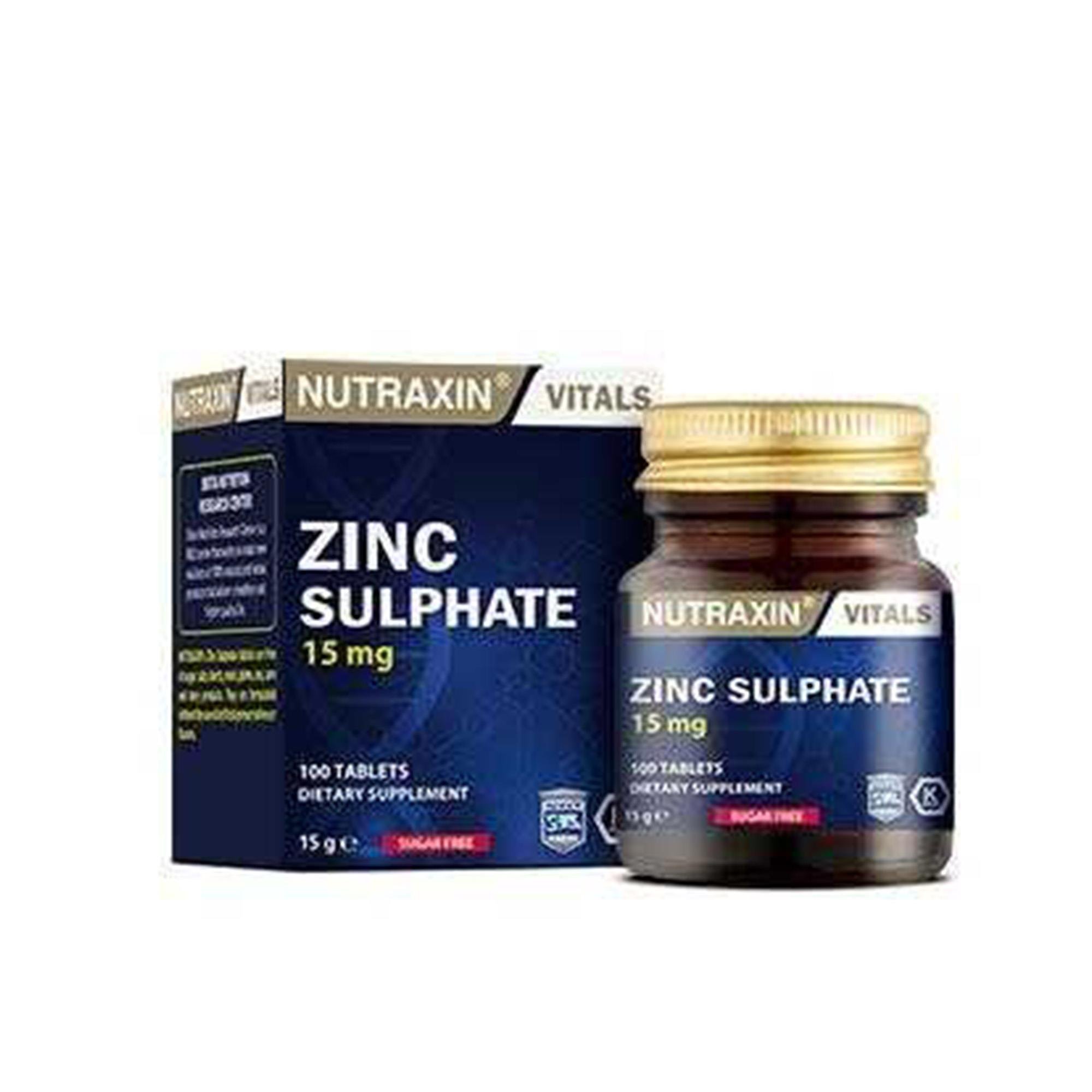 Nutraxin Zinc Sulphate 100 Tablet