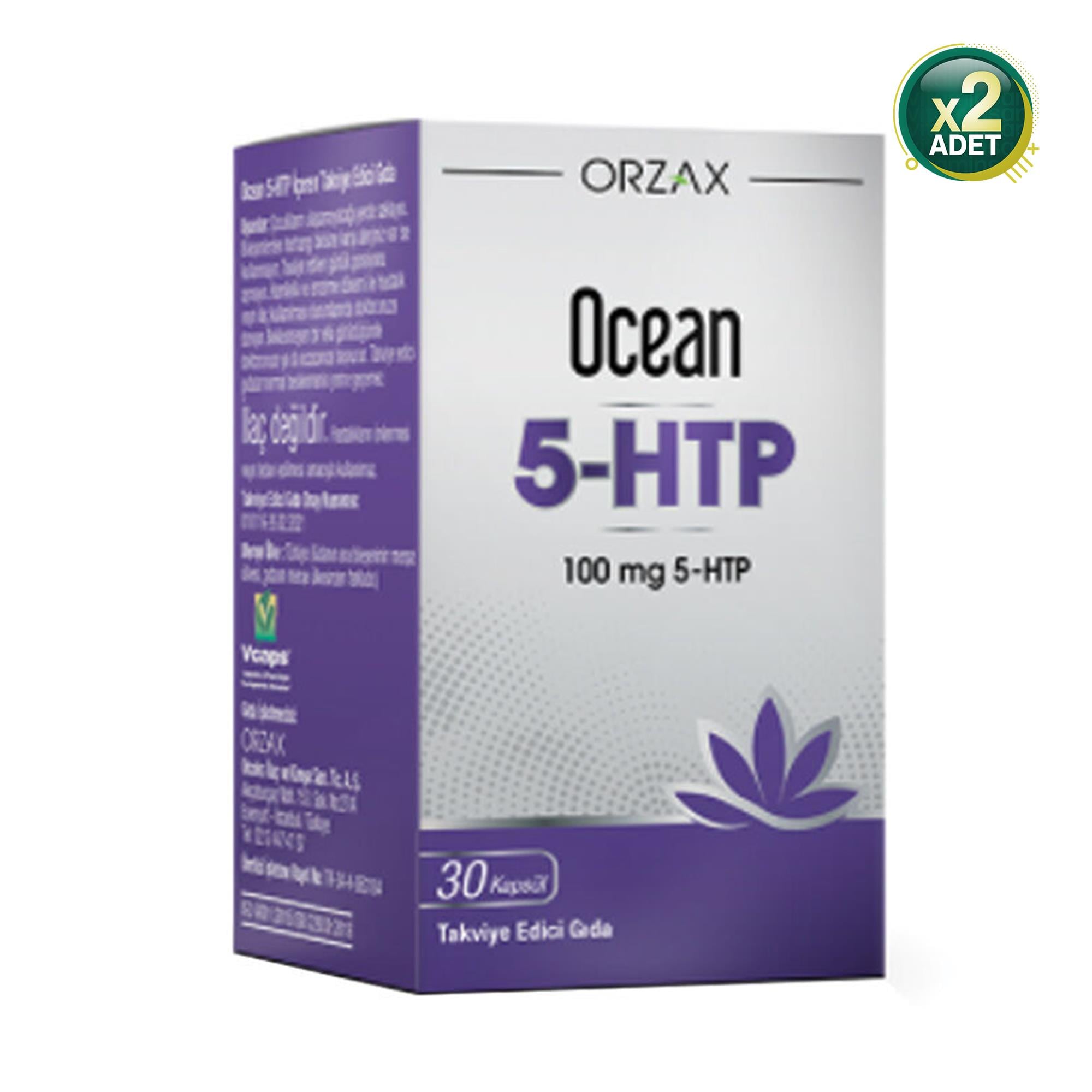 Ocean 5-Htp 100 mg 30 Kapsül 2 Adet