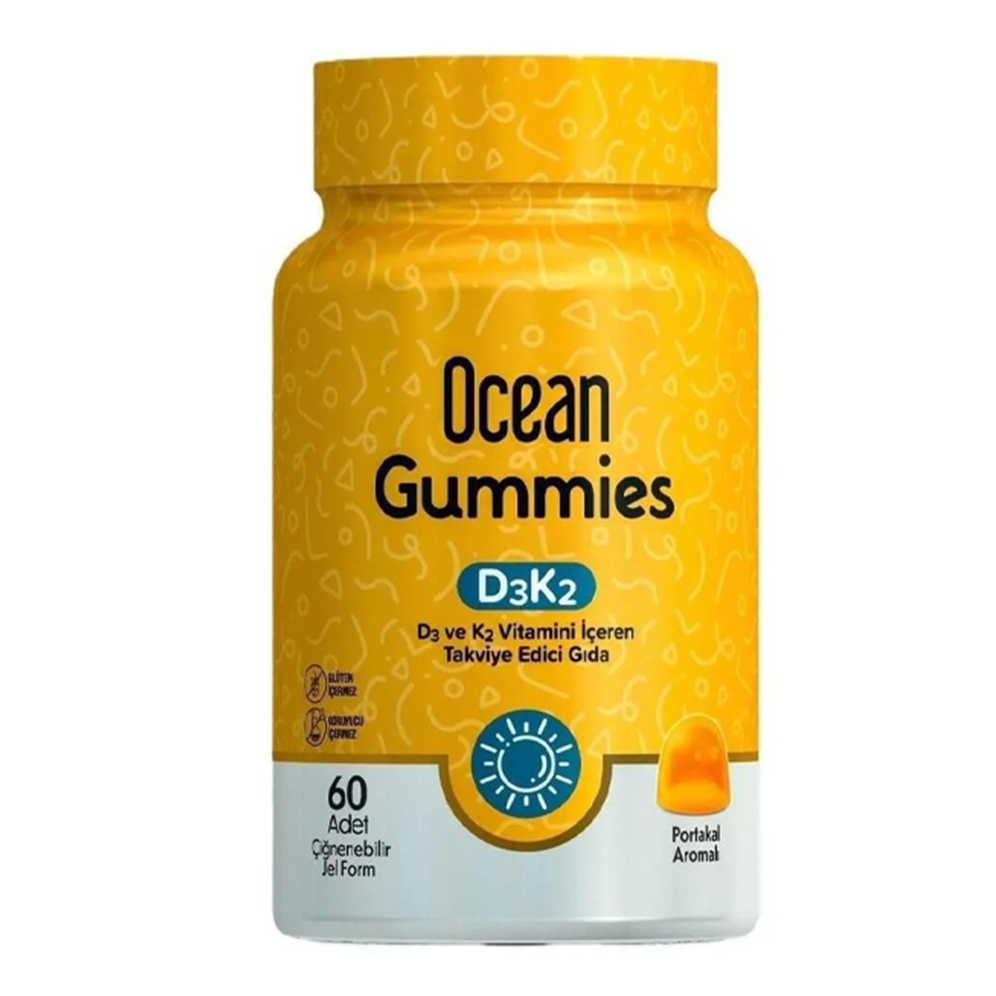 Ocean Gummies D3 K2 Vitamini 60 Adet (YENİ MİADLI) - --