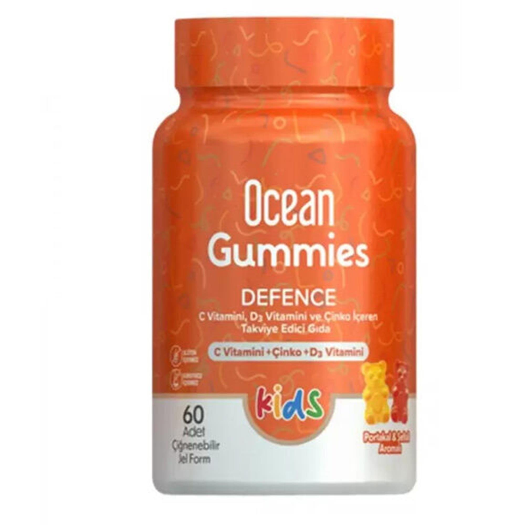 Ocean Gummies Defence Kids 60 Jel Form