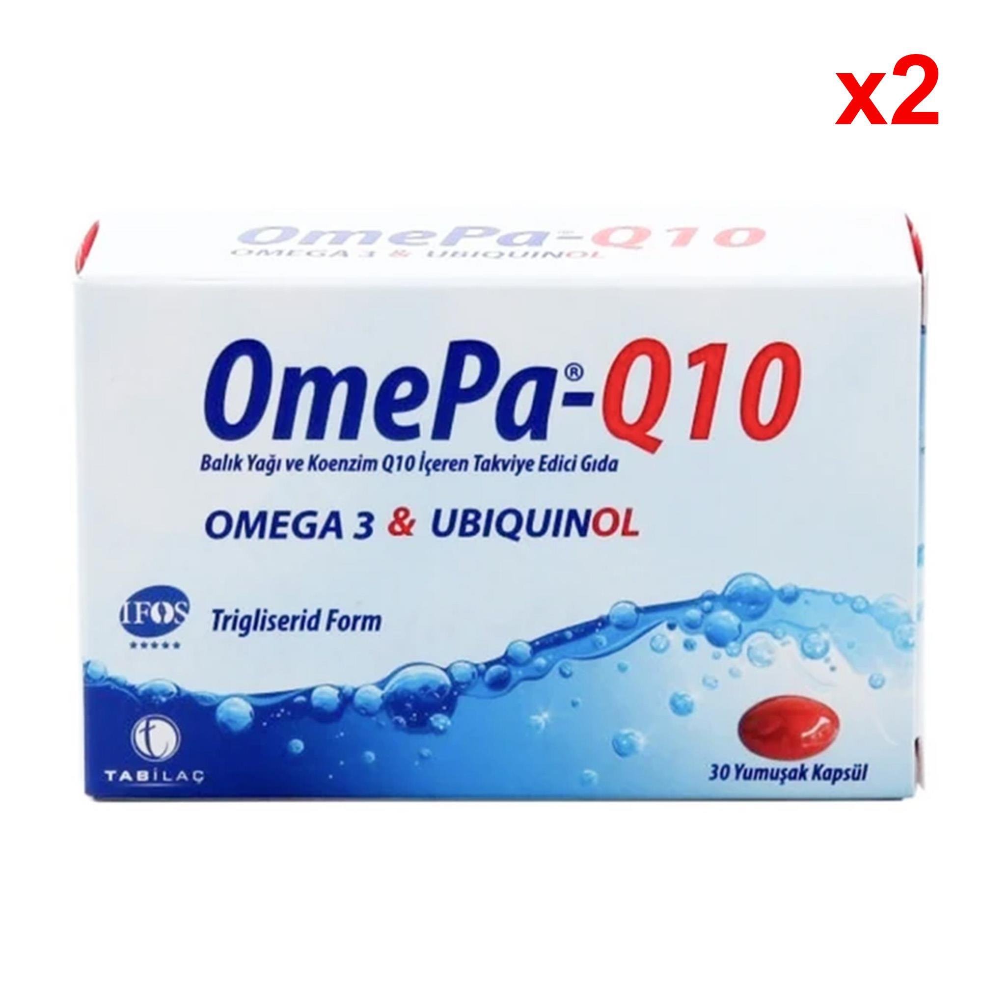 Omepa-Q10 Omega 3 Ubiquinol 30 Kapsül 2 Adet