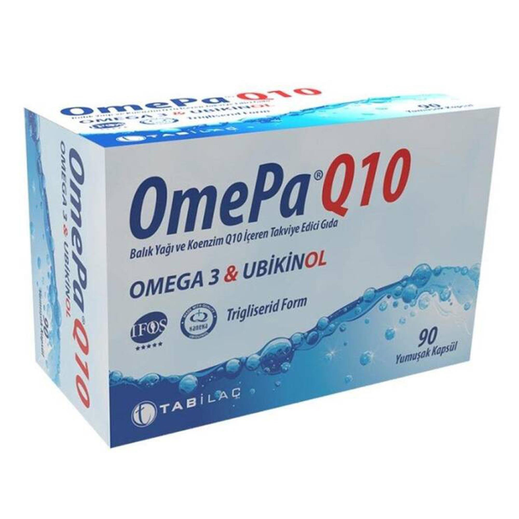 OmePa Q10 Omega 3 Ubiquinol 90 Kapsül